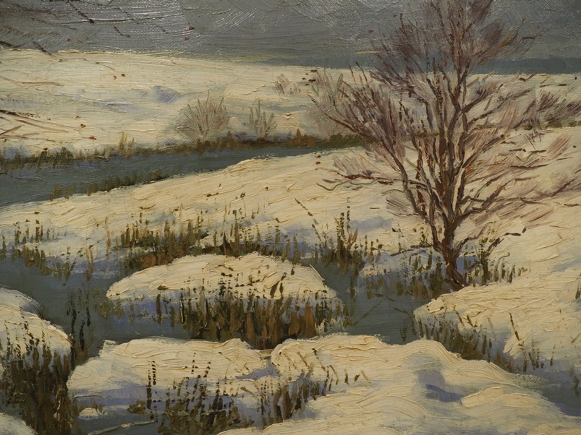 Vitzthum, Franz: Winterlandschaft. - Image 6 of 8