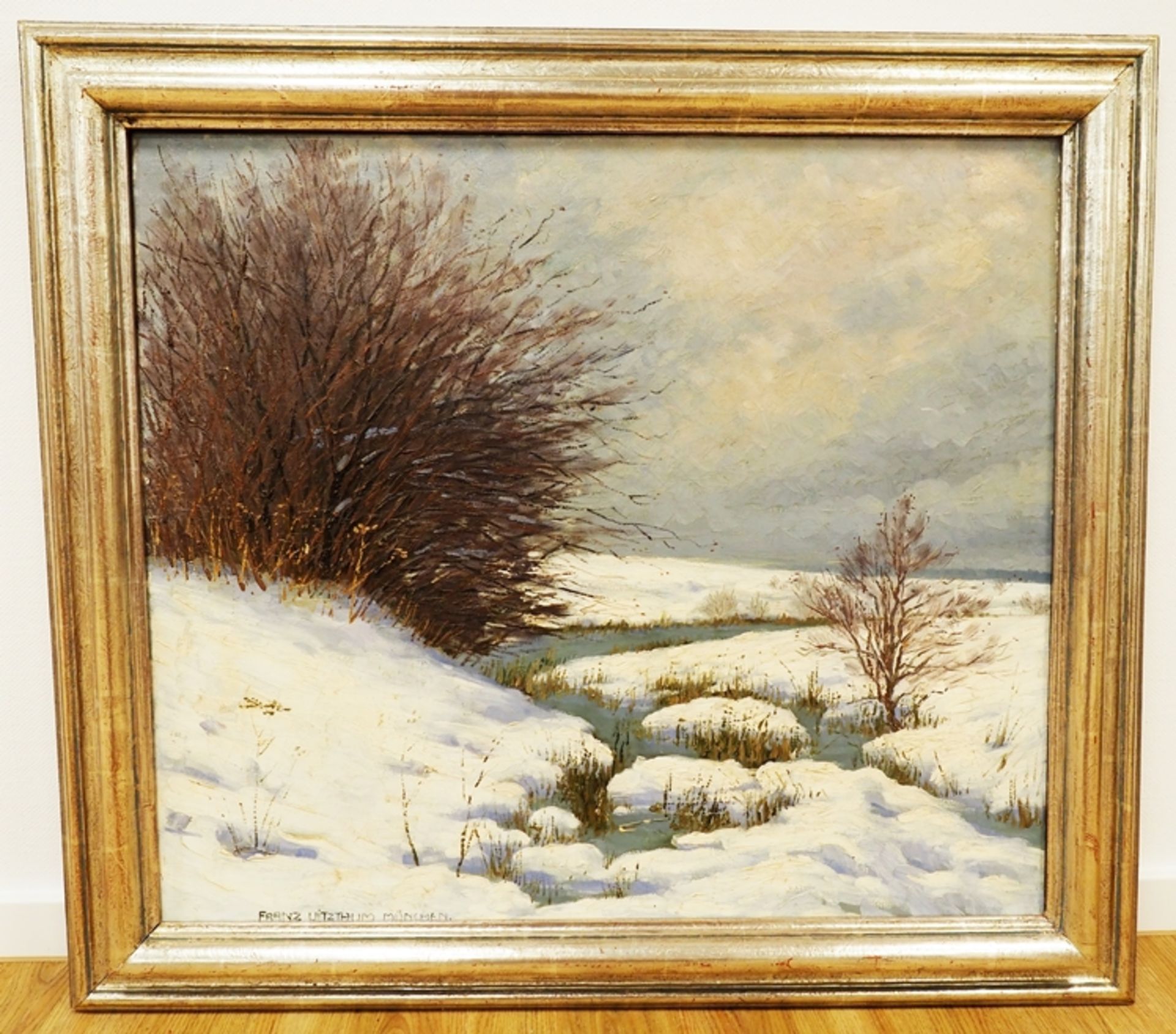 Vitzthum, Franz: Winterlandschaft. - Image 2 of 8