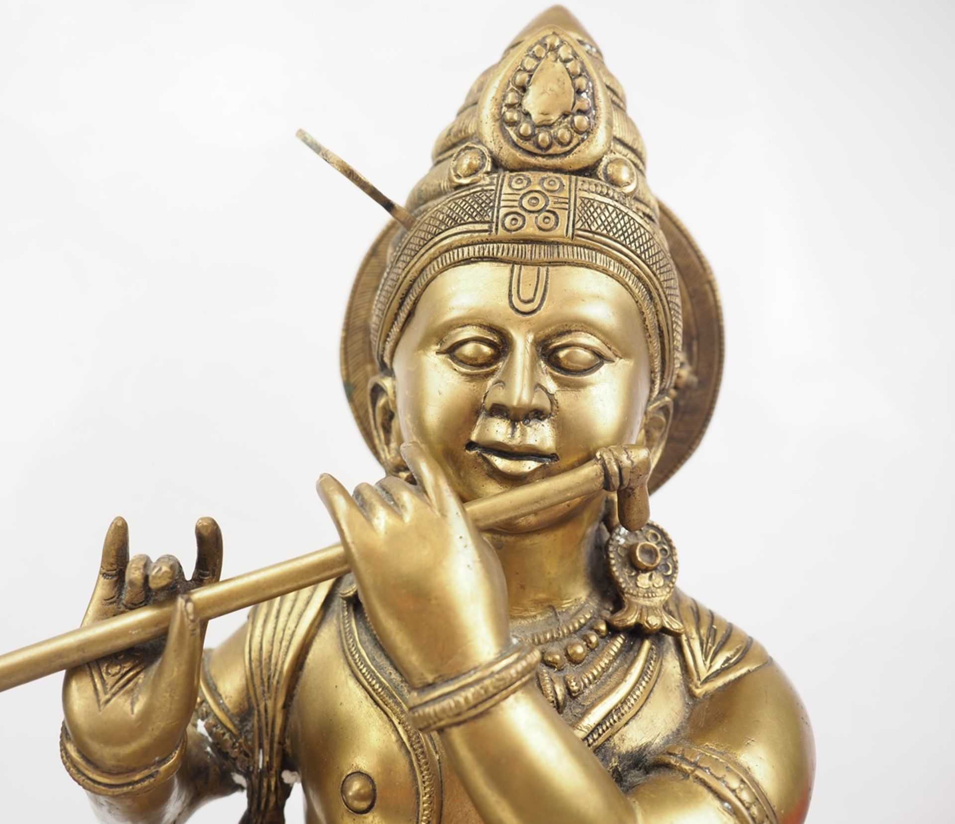Indien: 3 Bronzefiguren. - Image 3 of 9