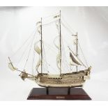 Italien: Schiffsmodell 'Couronne 1629' SILBER.