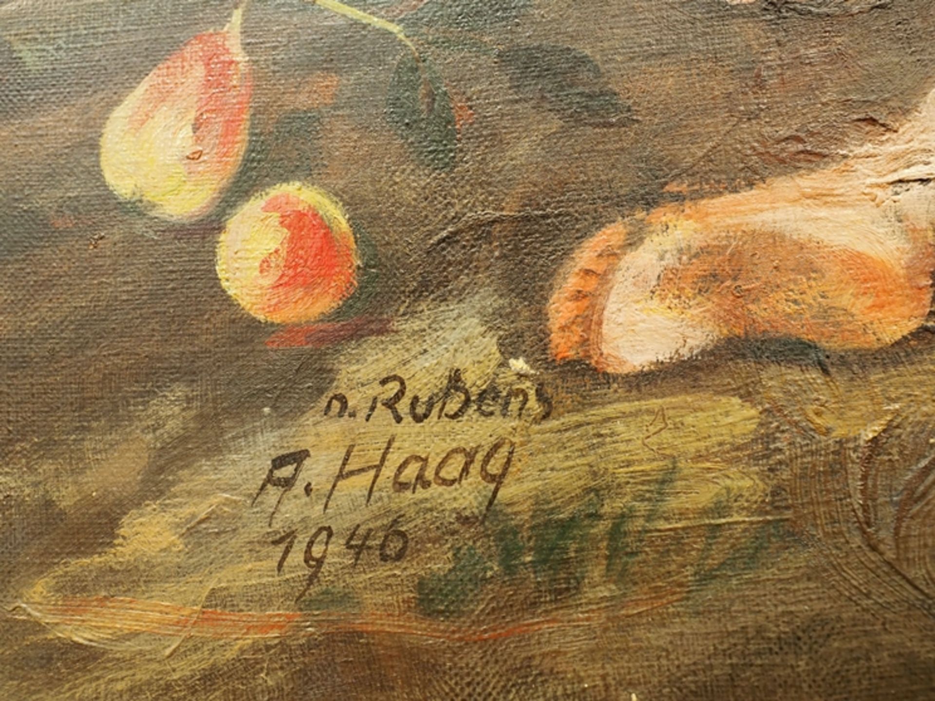 Haag, Alfred: 'Der Früchtekranz', nach Rubens. - Image 3 of 9
