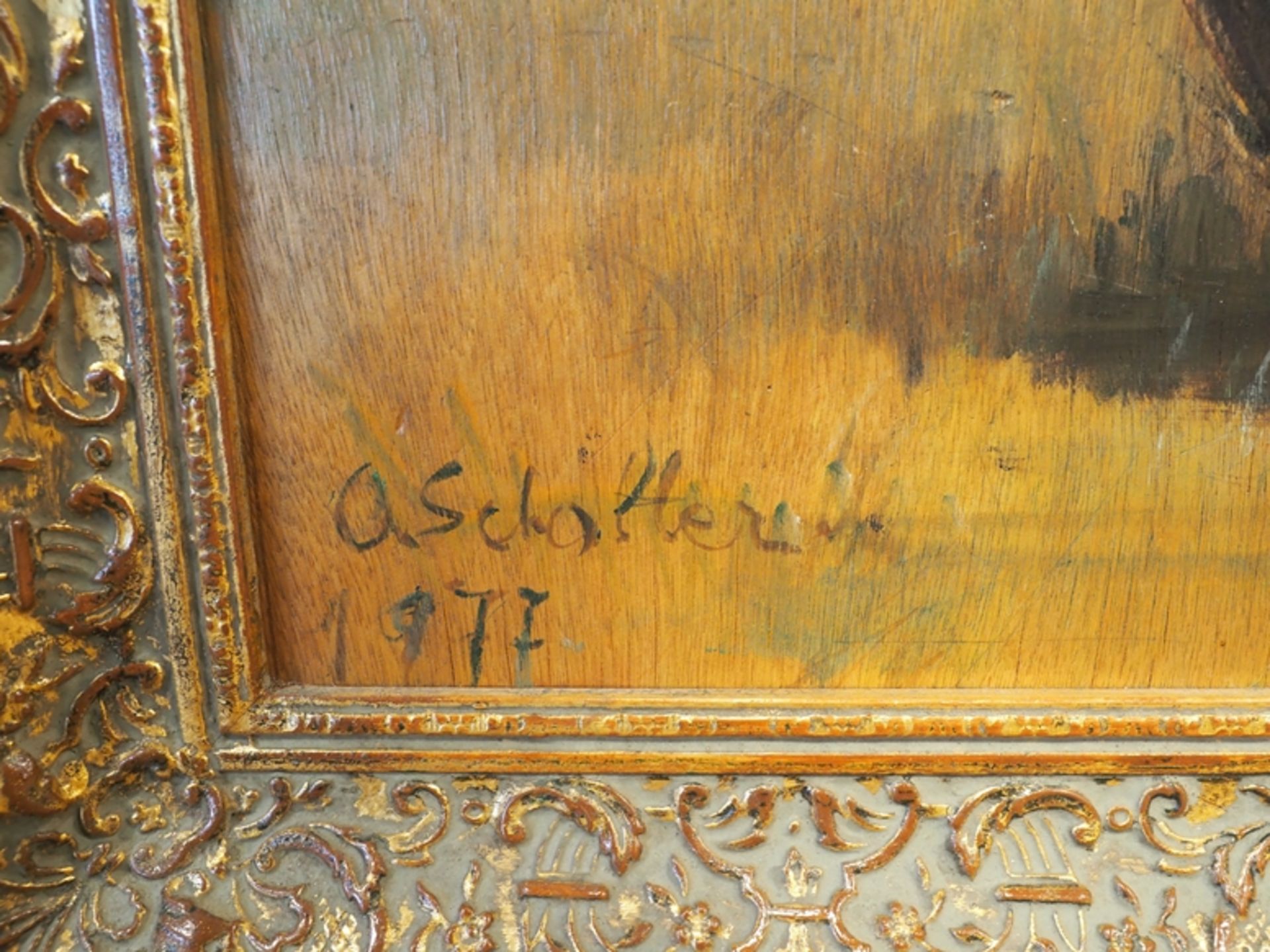 Schaller, Odette: 2 Gemälde 'Mädchen in Elsässer Tracht'. - Image 3 of 10