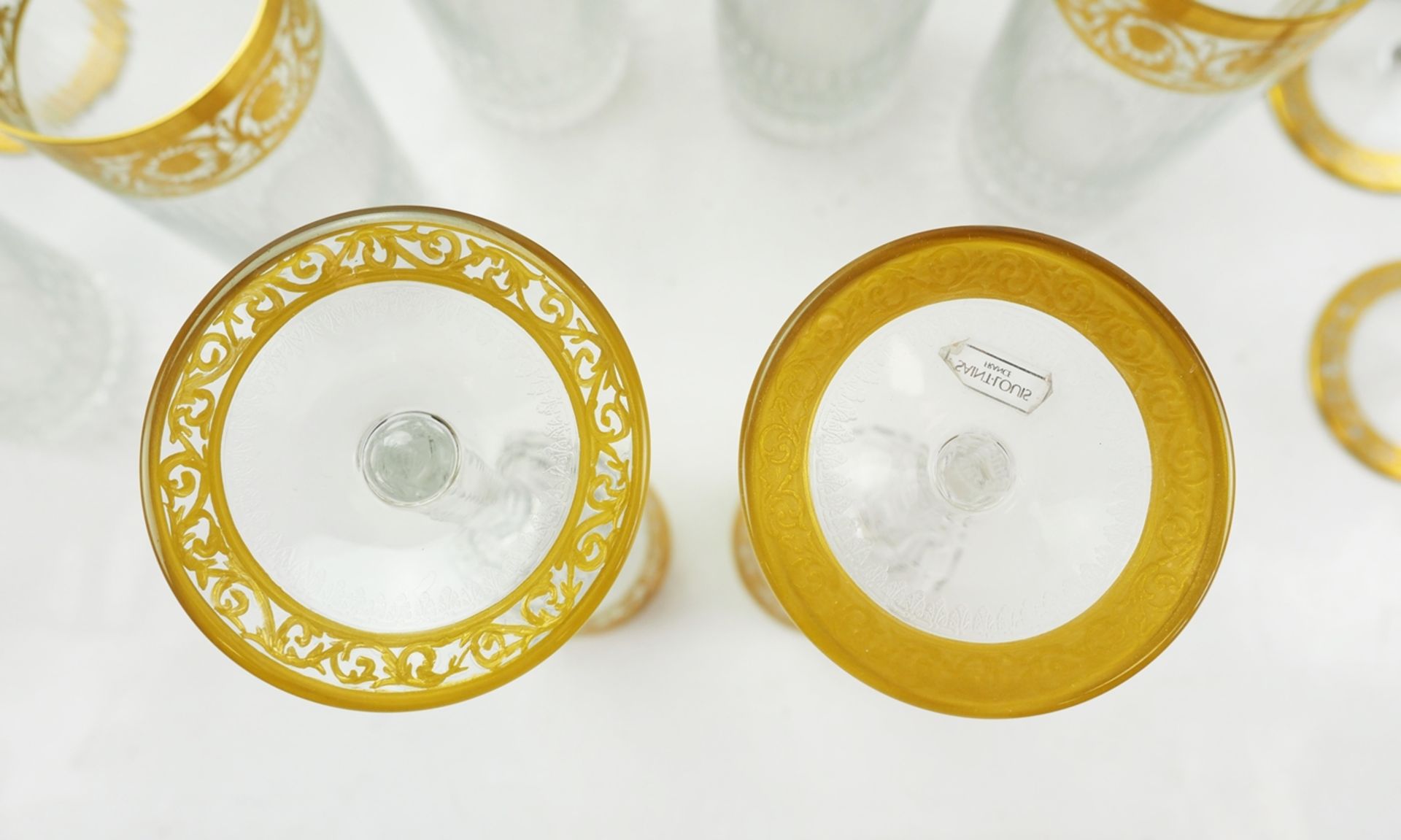 Cristalleries de Saint Louis: Konvolut 'Thistle Gold'. - Image 6 of 6