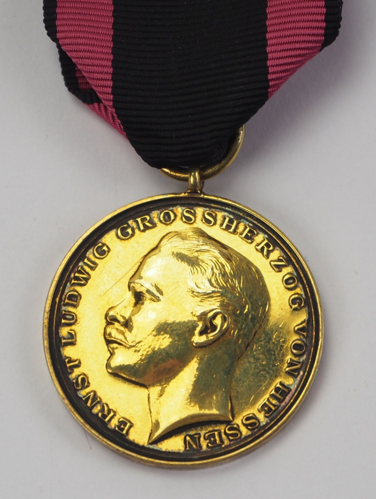 Hessen: Ludwigsorden, Ernst Ludwig, Für Langjährige Treue Dienste, Medaille in Gold.