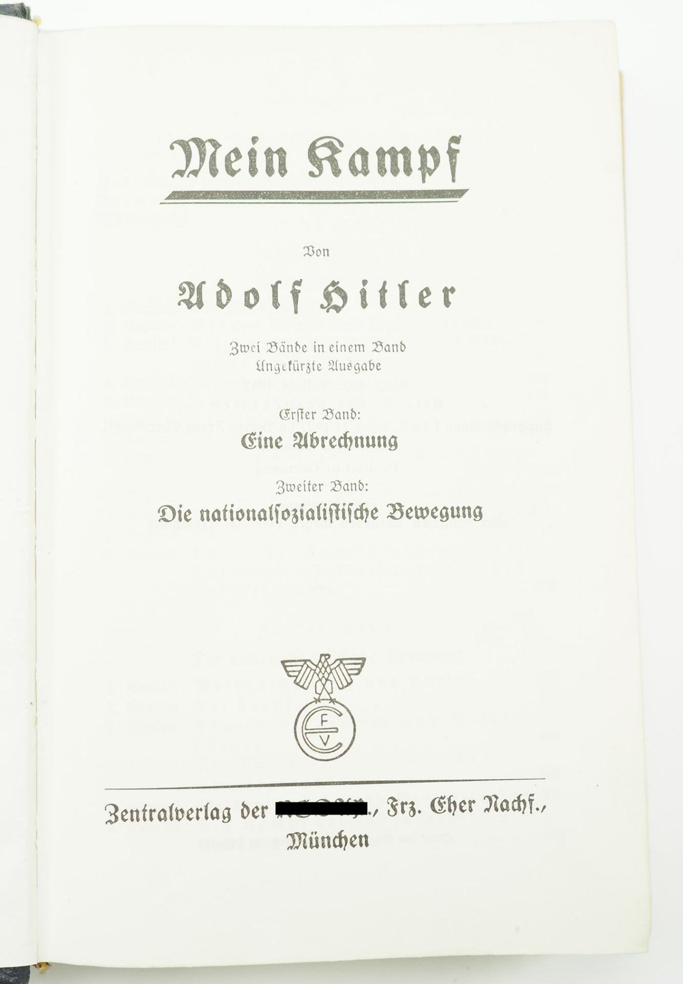 Hitler, Adolf: Mein Kampf - Stadt Herne. - Image 3 of 3