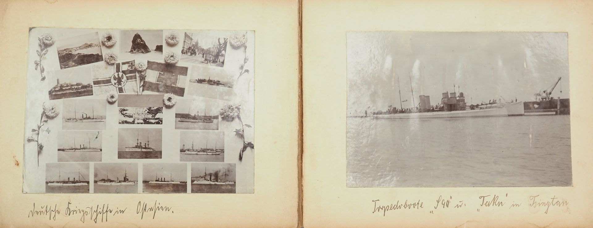 Deutsches Reich: Fotoalbum China / Tsingtau eines Obermaschinisten auf dem Torpedoboot S.M.S S90 - - Image 4 of 9