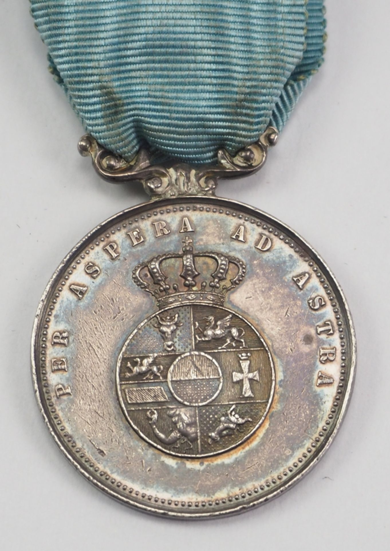 Mecklenburg-Schwerin: Silberne Medaille Friedrich Franz III., für Zivilpersonen. - Image 2 of 2