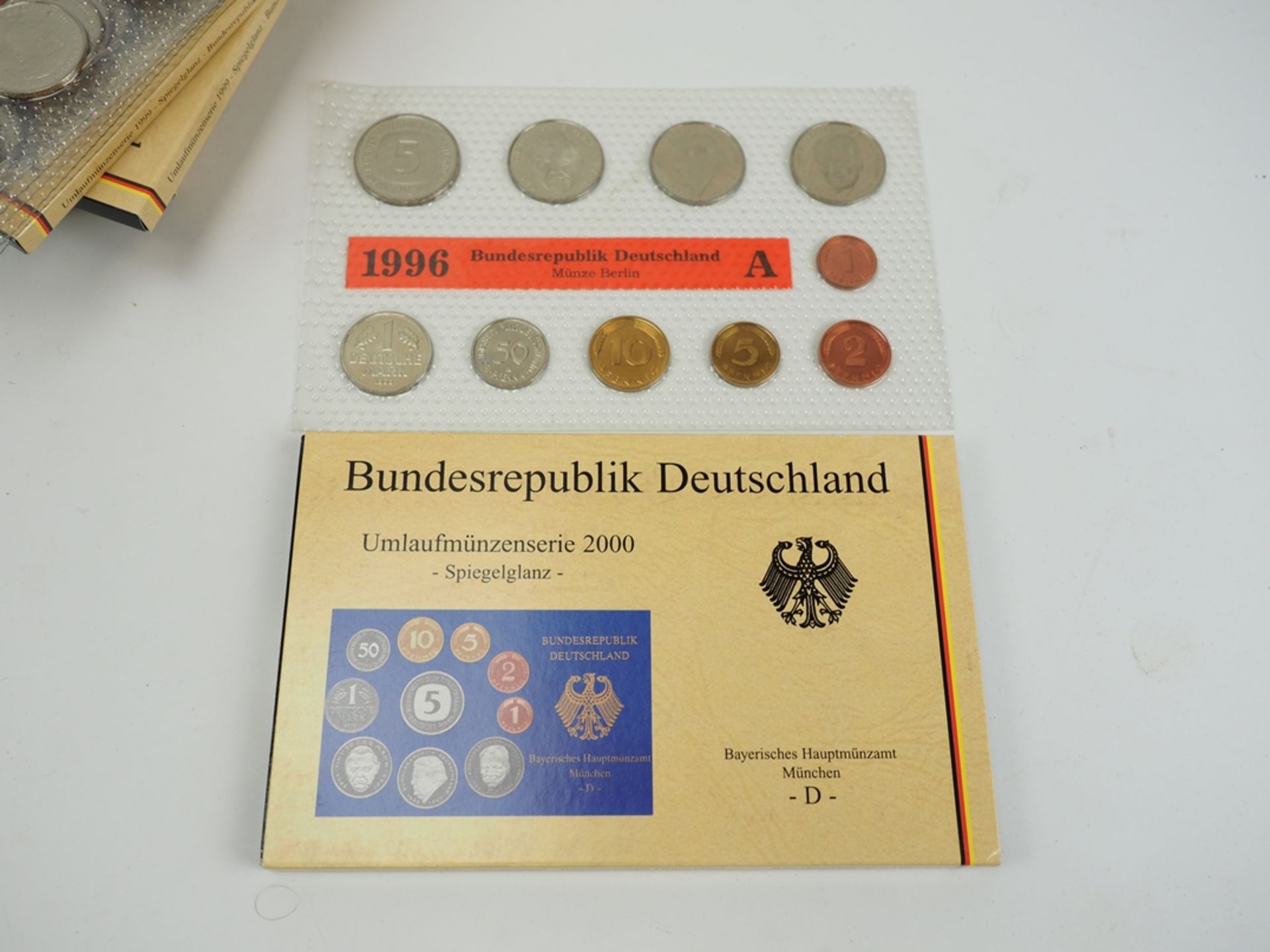 BRD-Kursmünzen von 1996 bis 2001.  - Bild 2 aus 3