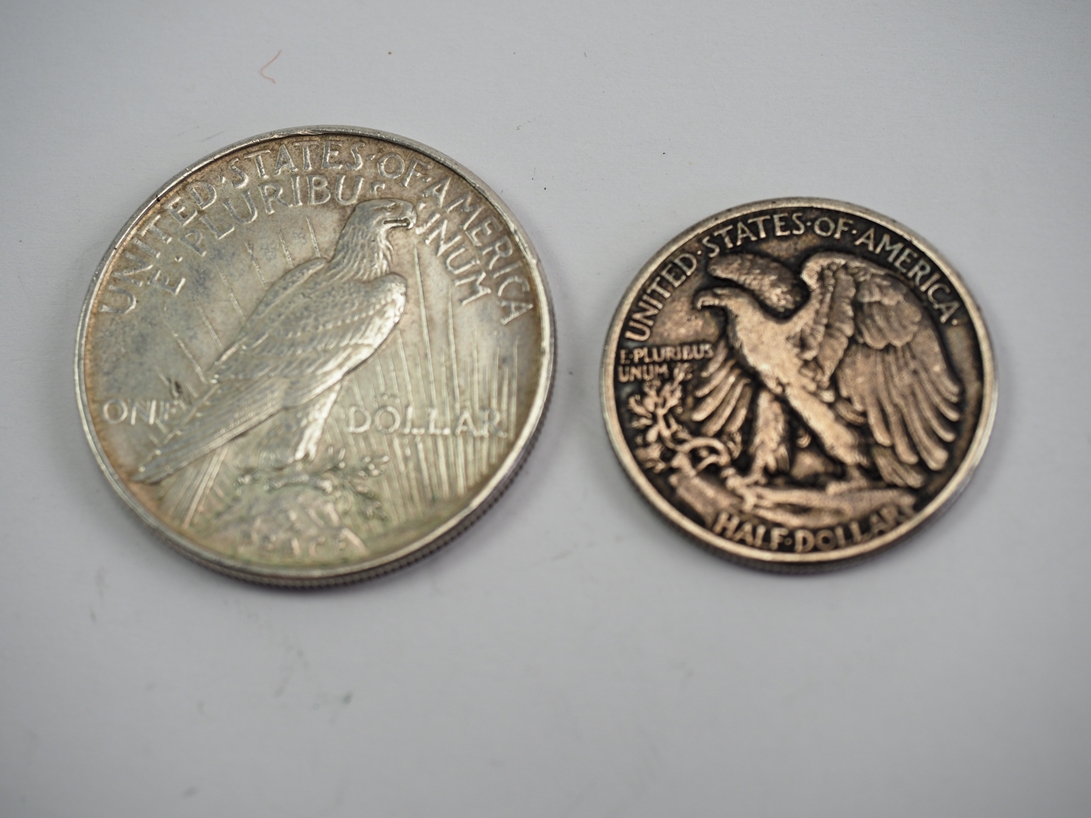 USA Liberty Dollar, Silbermünze - 2 Exemplare. - Image 2 of 2