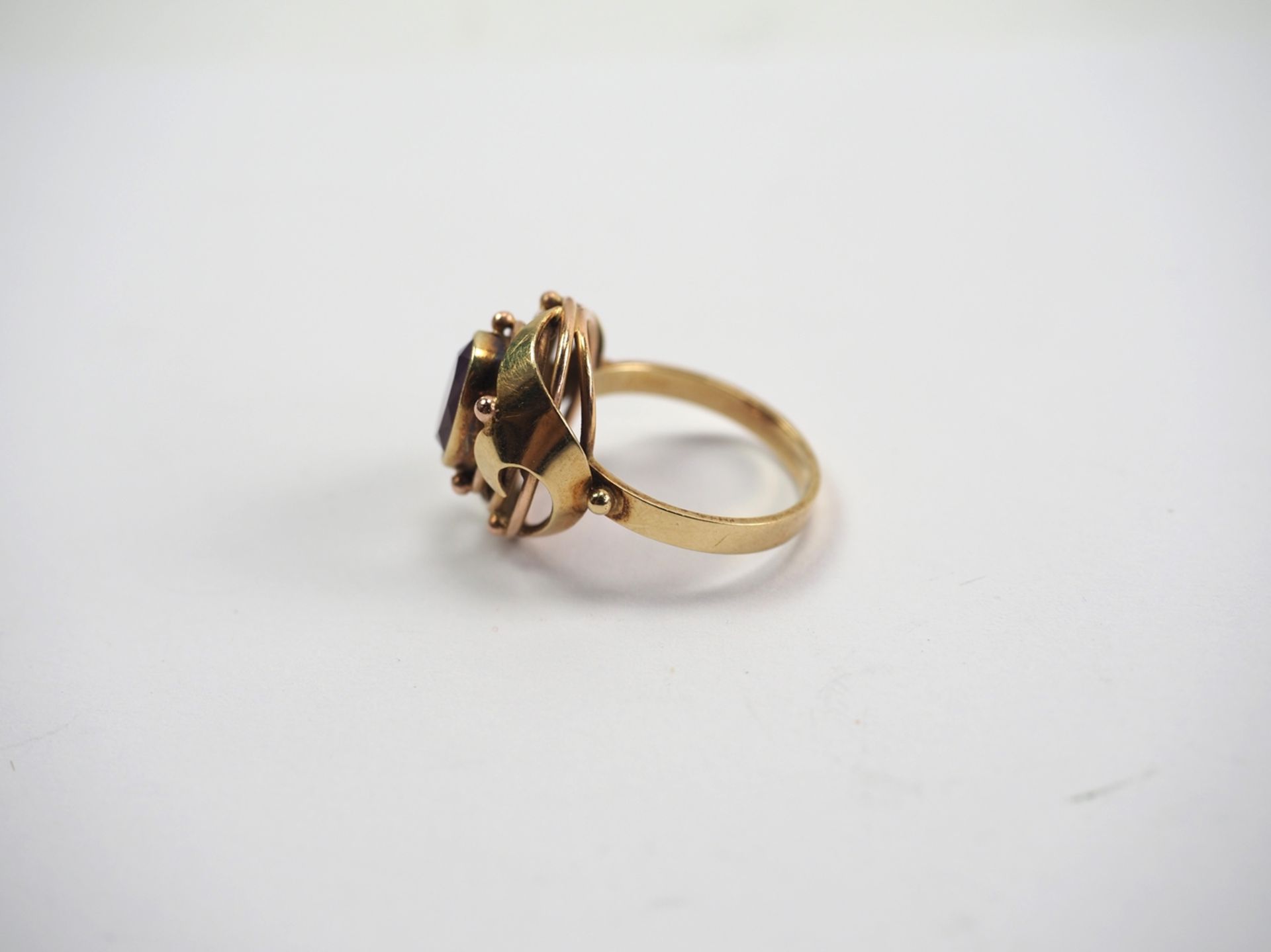 Art déco Ring mit Amethyst GOLD. - Image 2 of 4