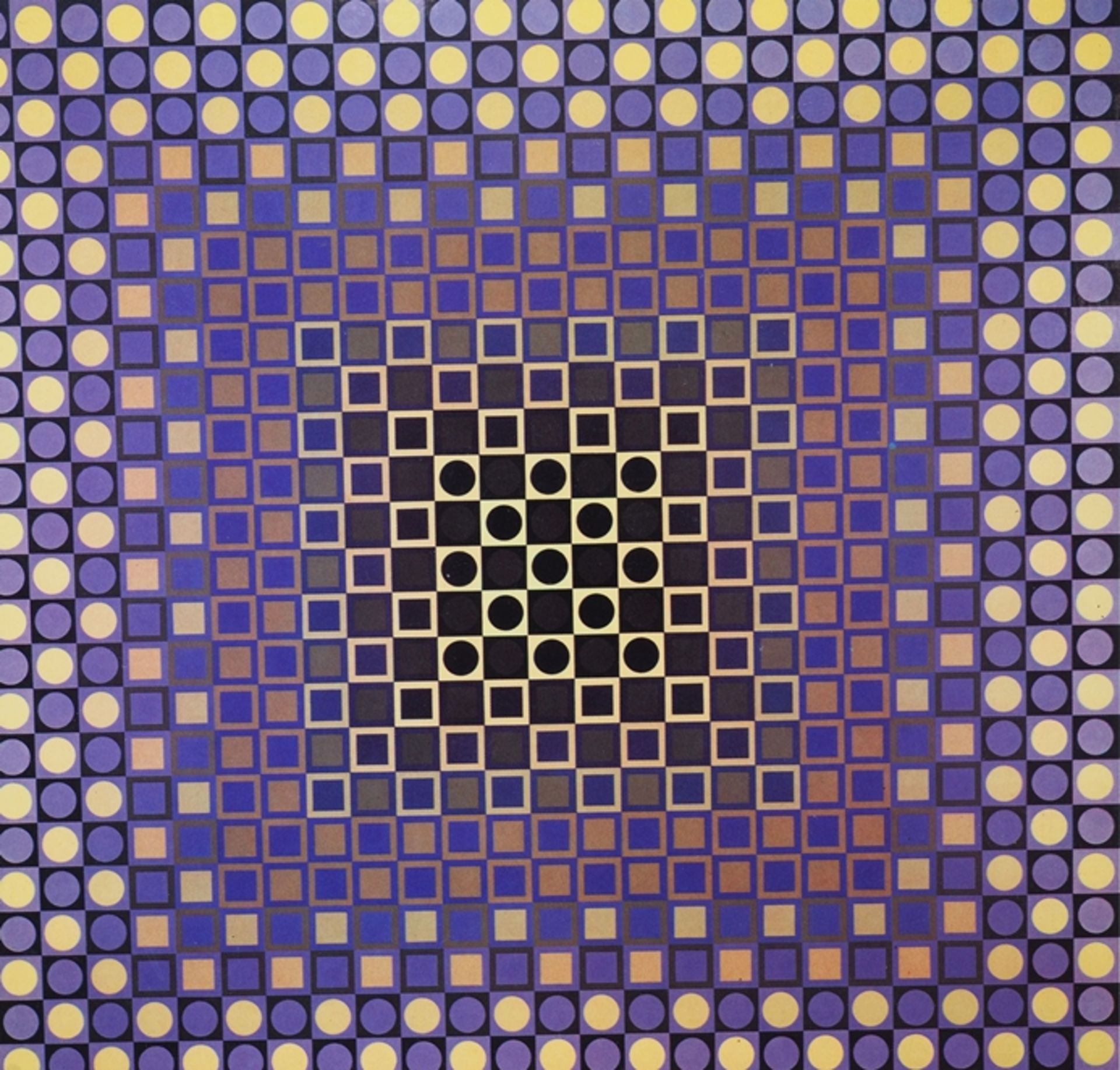 Victor Vasarely (1906-1997), Folklore Planetaire - Op-Art. - Image 2 of 3