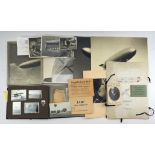 Lot Fotos und Postkarten Zeppelin/ Luftfahrt.