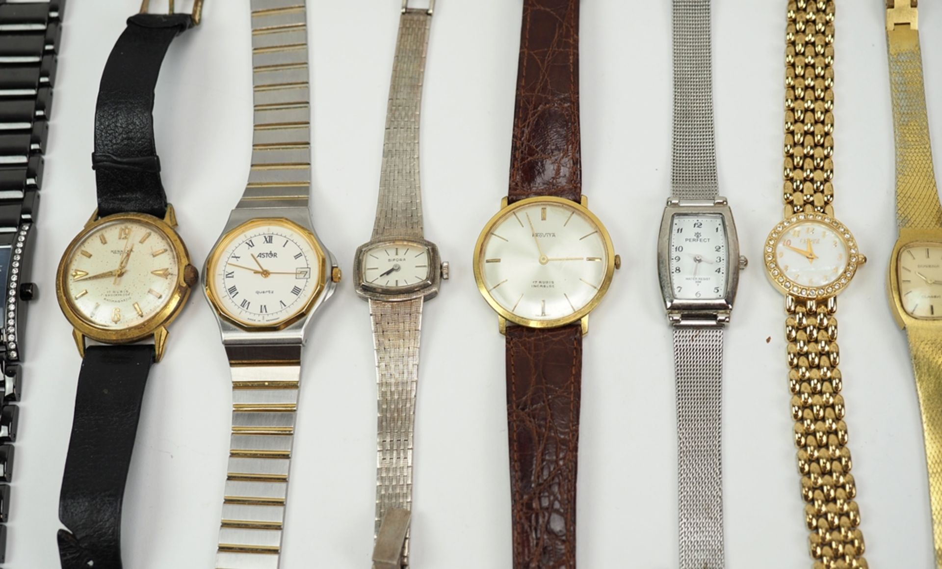 Konv. Vintage-Armbanduhren, überw. Art déco: Bifora u. Dugena u.a. - Image 2 of 4