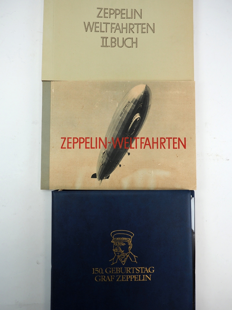 Philokartie, Philatelie und Sammelalben Zeppelin-Weltfahrten.