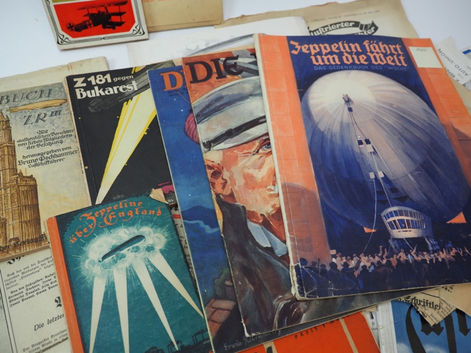 Konvolut Zeppelin, überwiegend div. Zeitschriften Luftschiff. - Image 4 of 5
