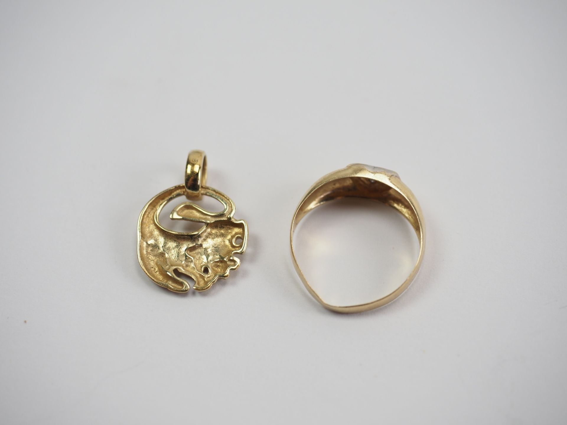 Anhänger und Ring GOLD. - Image 4 of 5