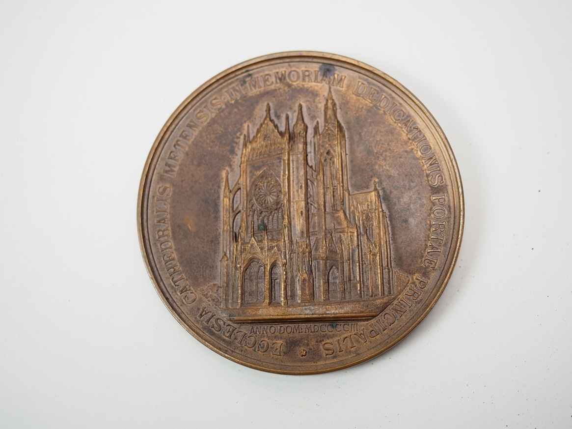1903: Medaille zur Einweihung der Kathedrale Metz. - Image 3 of 3