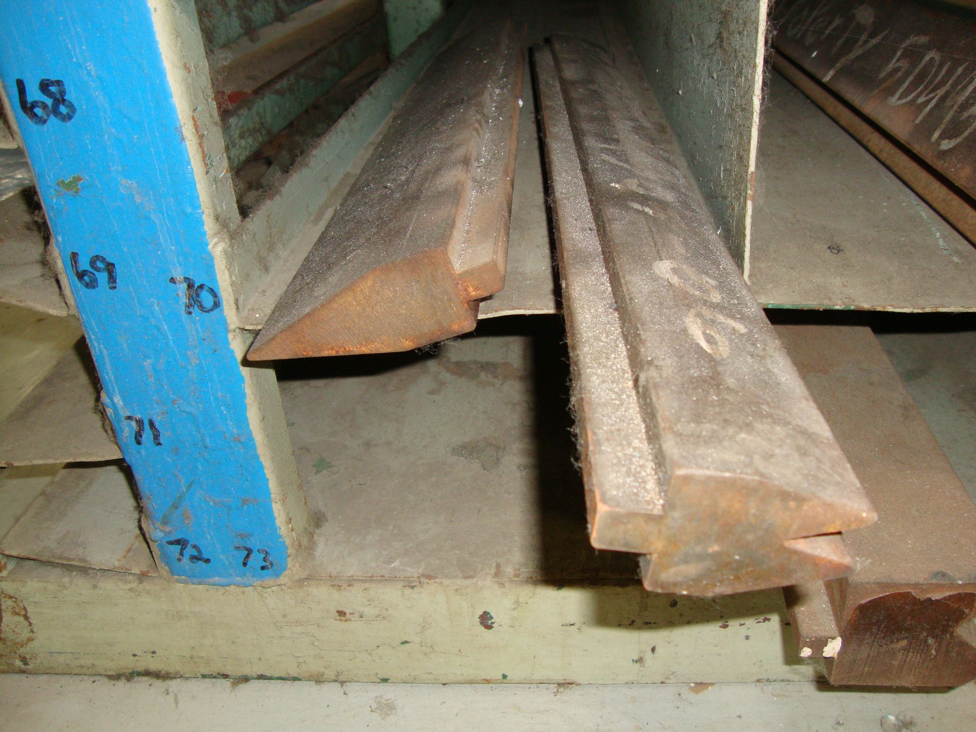 Lot of approx. 77 Assorted Press Brake Dies, up to 60" long Note-Rack NOT Included - Image 3 of 22