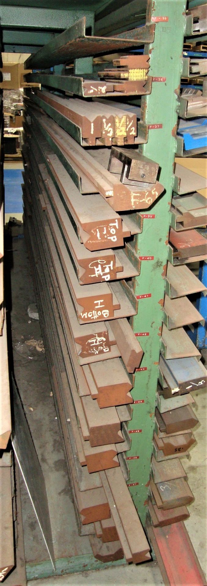 Lot of approx. 55 Assorted Press Brake Dies, up to 144" long Note-Rack NOT Included - Image 2 of 18