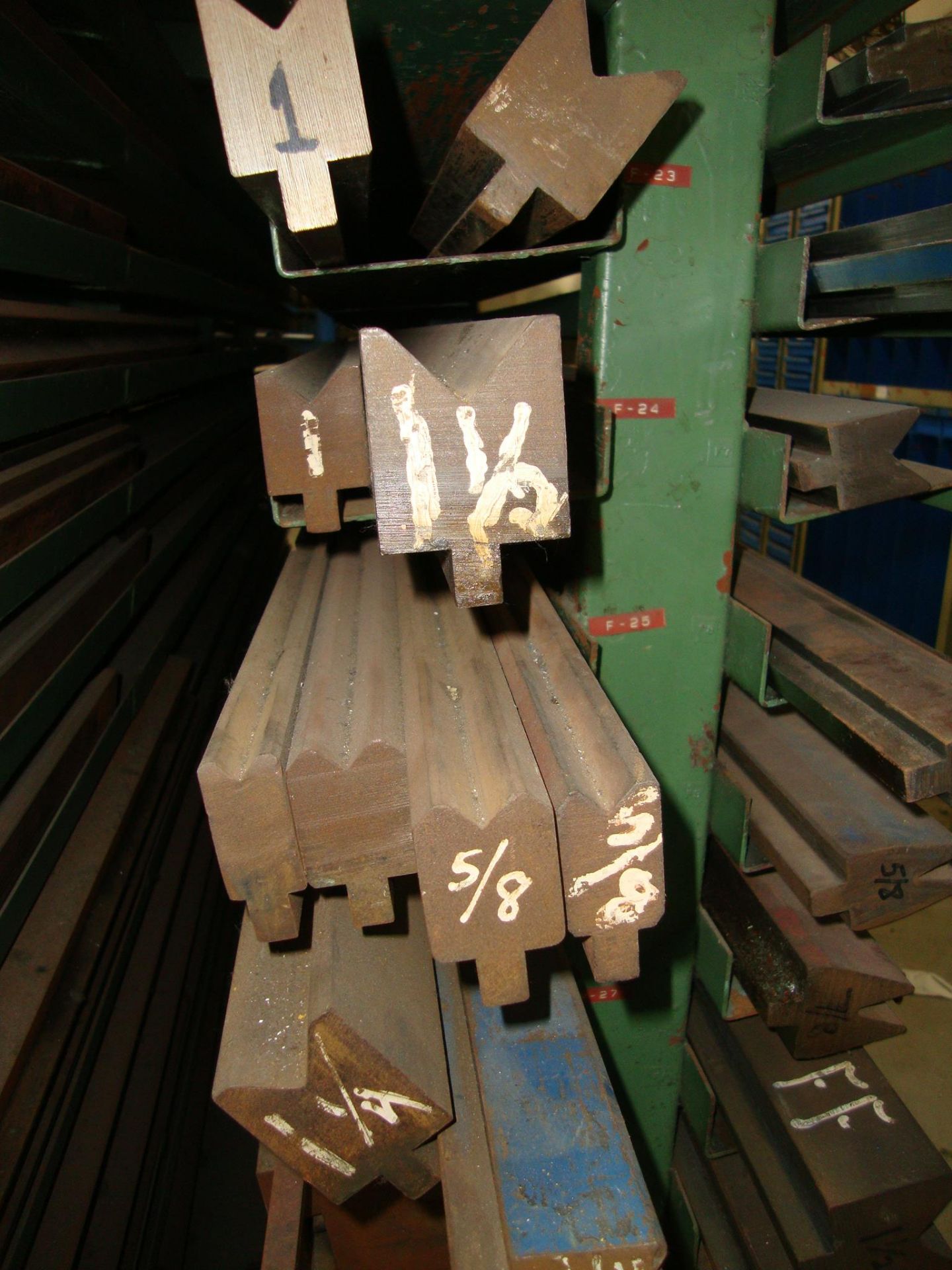Lot of approx. 47 Assorted Press Brake Dies, up to 84" long Note-Rack NOT Included - Image 4 of 14
