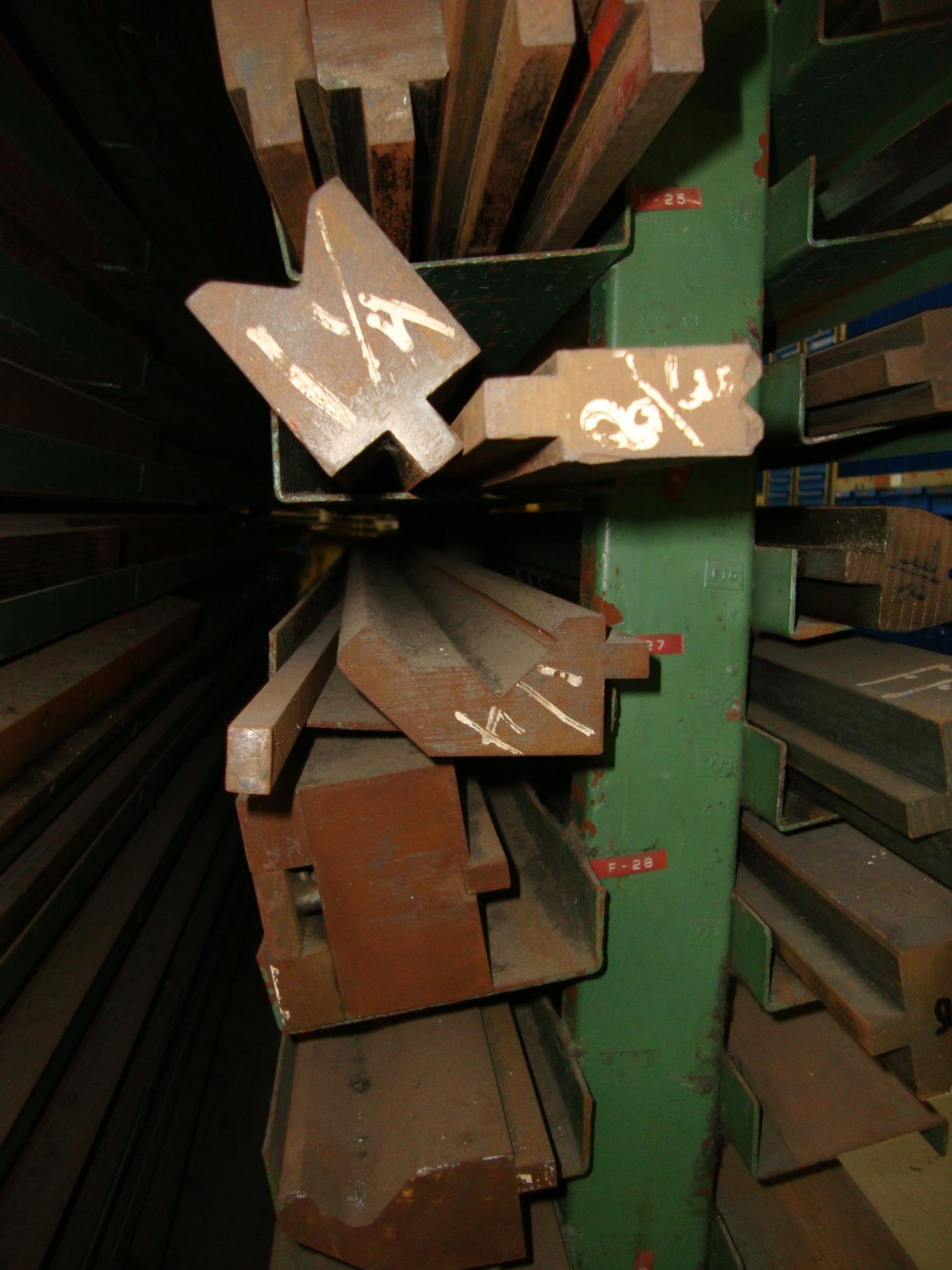 Lot of approx. 47 Assorted Press Brake Dies, up to 84" long Note-Rack NOT Included - Image 6 of 14