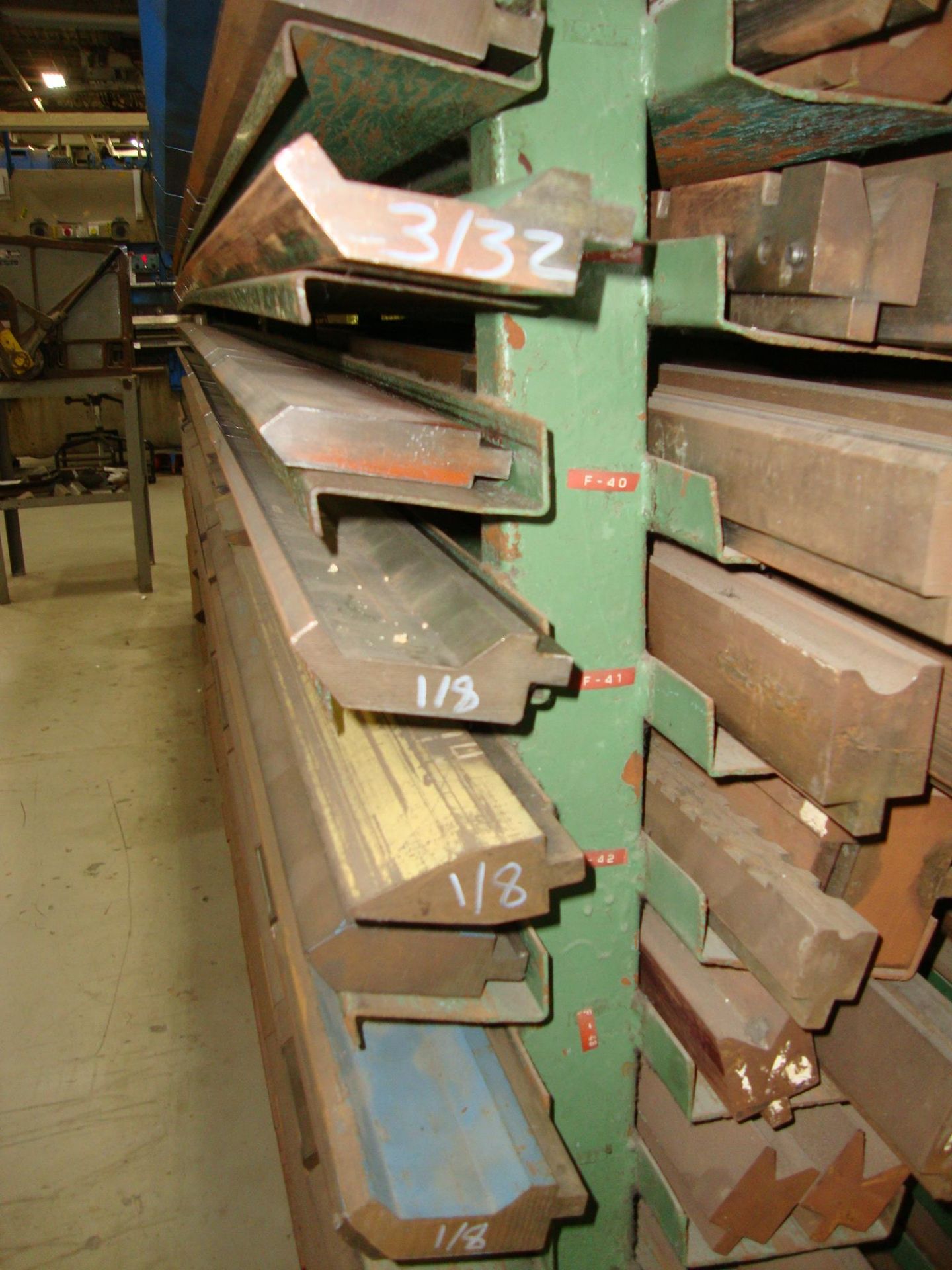 Lot of approx. 248 Assorted Press Brake Dies, up to 68" long Note-Rack NOT Included - Image 8 of 16