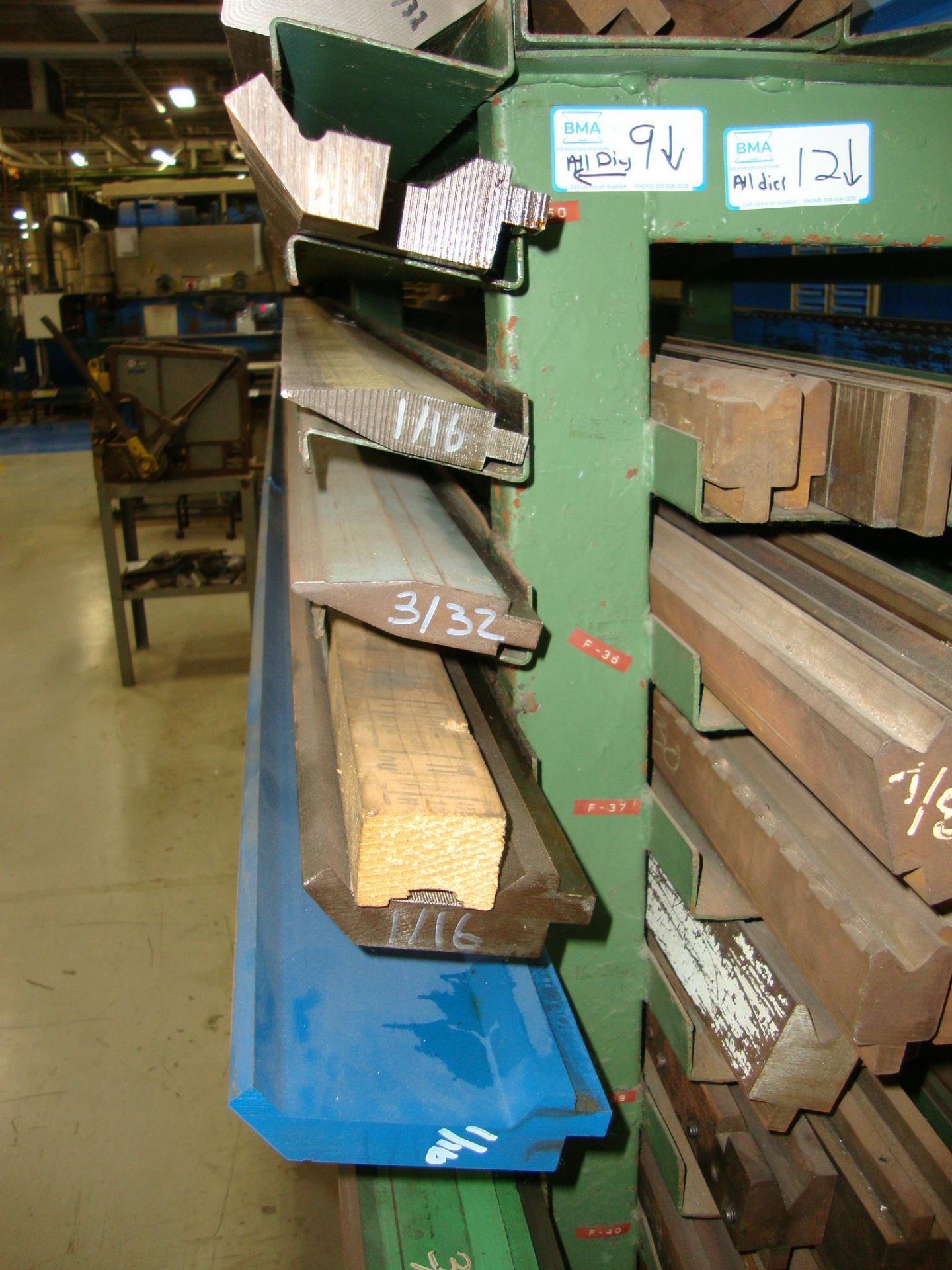 Lot of approx. 248 Assorted Press Brake Dies, up to 68" long Note-Rack NOT Included - Image 6 of 16