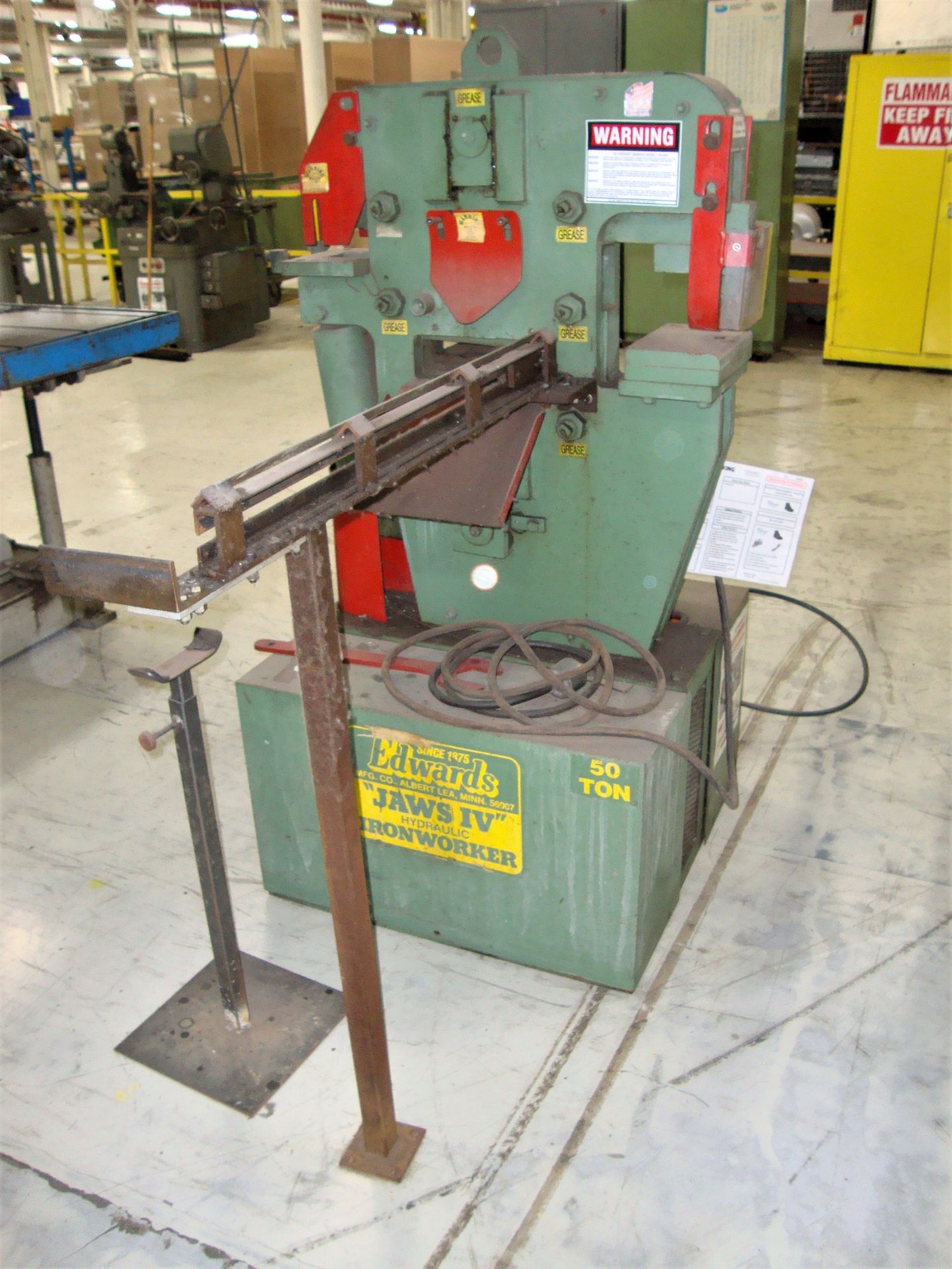 Edwards 50 Ton Ironworker, approx. 60" x 36" x 62" tall Note - A Loading Charge of $200 will be - Image 3 of 11
