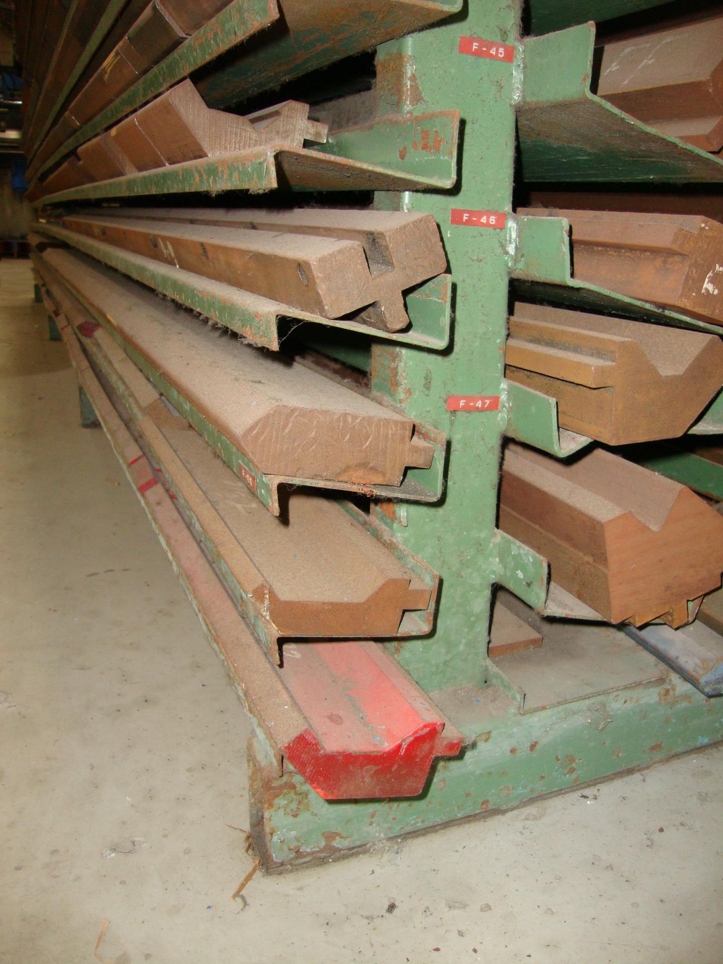 Lot of approx. 248 Assorted Press Brake Dies, up to 68" long Note-Rack NOT Included - Image 10 of 16