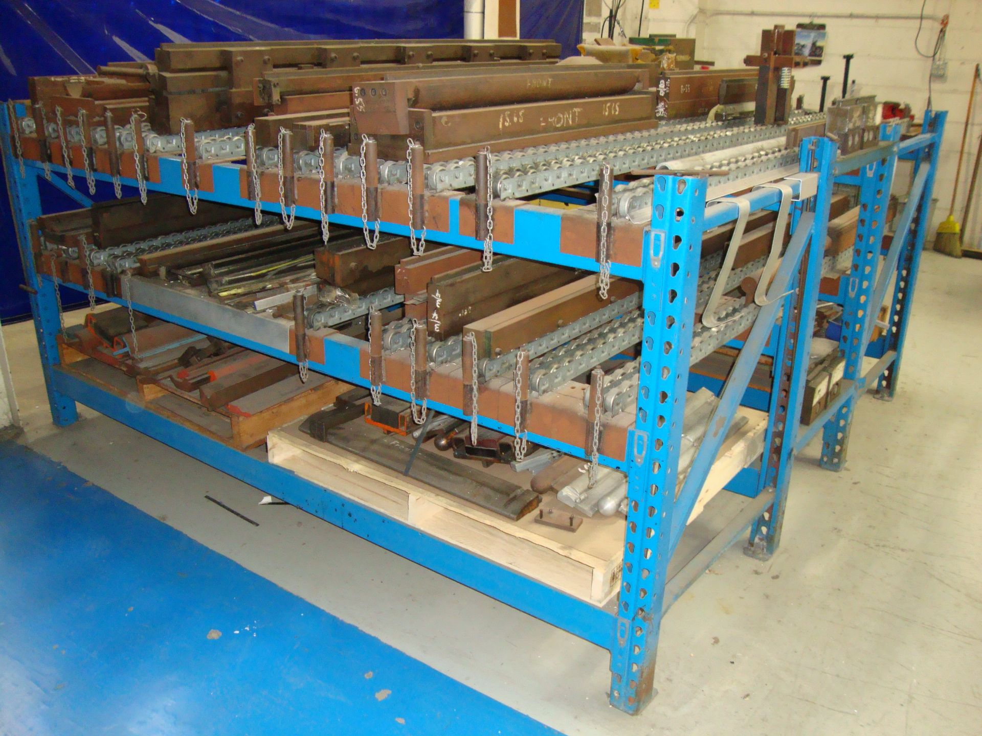 Press Brake Rolling Tooling Rack ONLY, approx. 103" x 96" x 48" tall