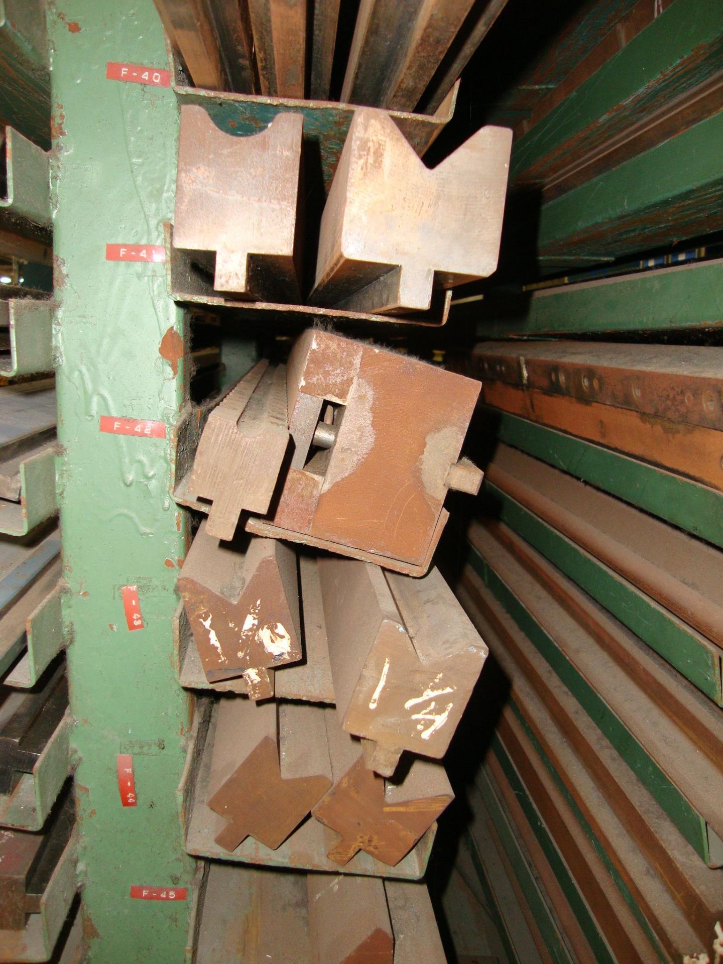 Lot of approx. 55 Assorted Press Brake Dies, up to 144" long Note-Rack NOT Included - Image 10 of 18