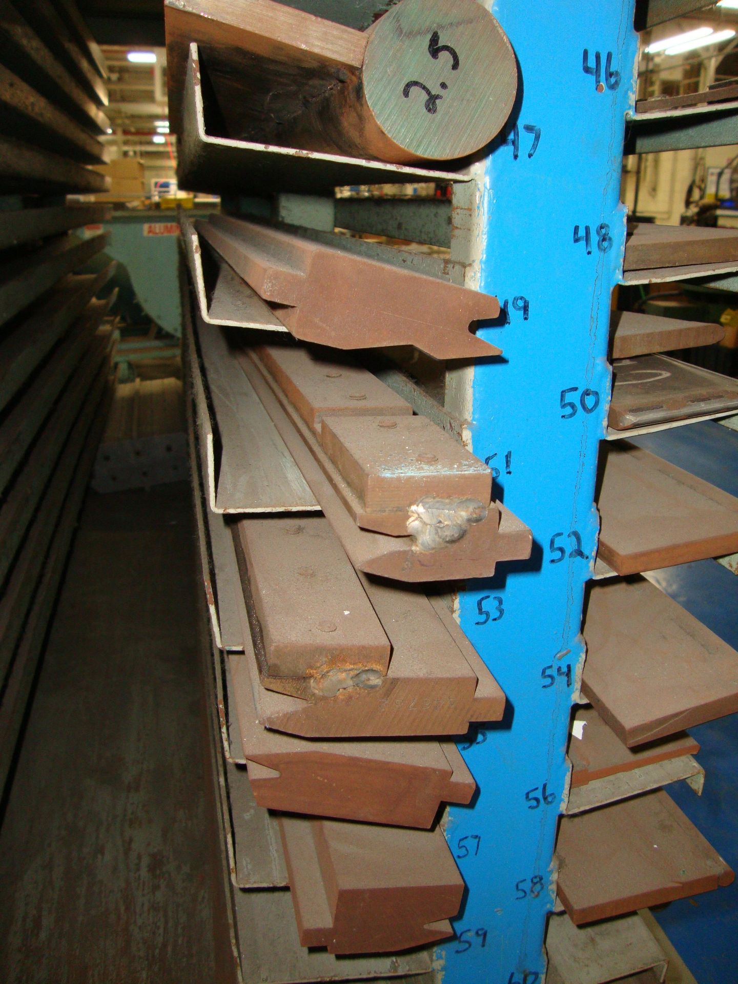 Lot of approx. 77 Assorted Press Brake Dies, up to 60" long Note-Rack NOT Included - Image 7 of 22