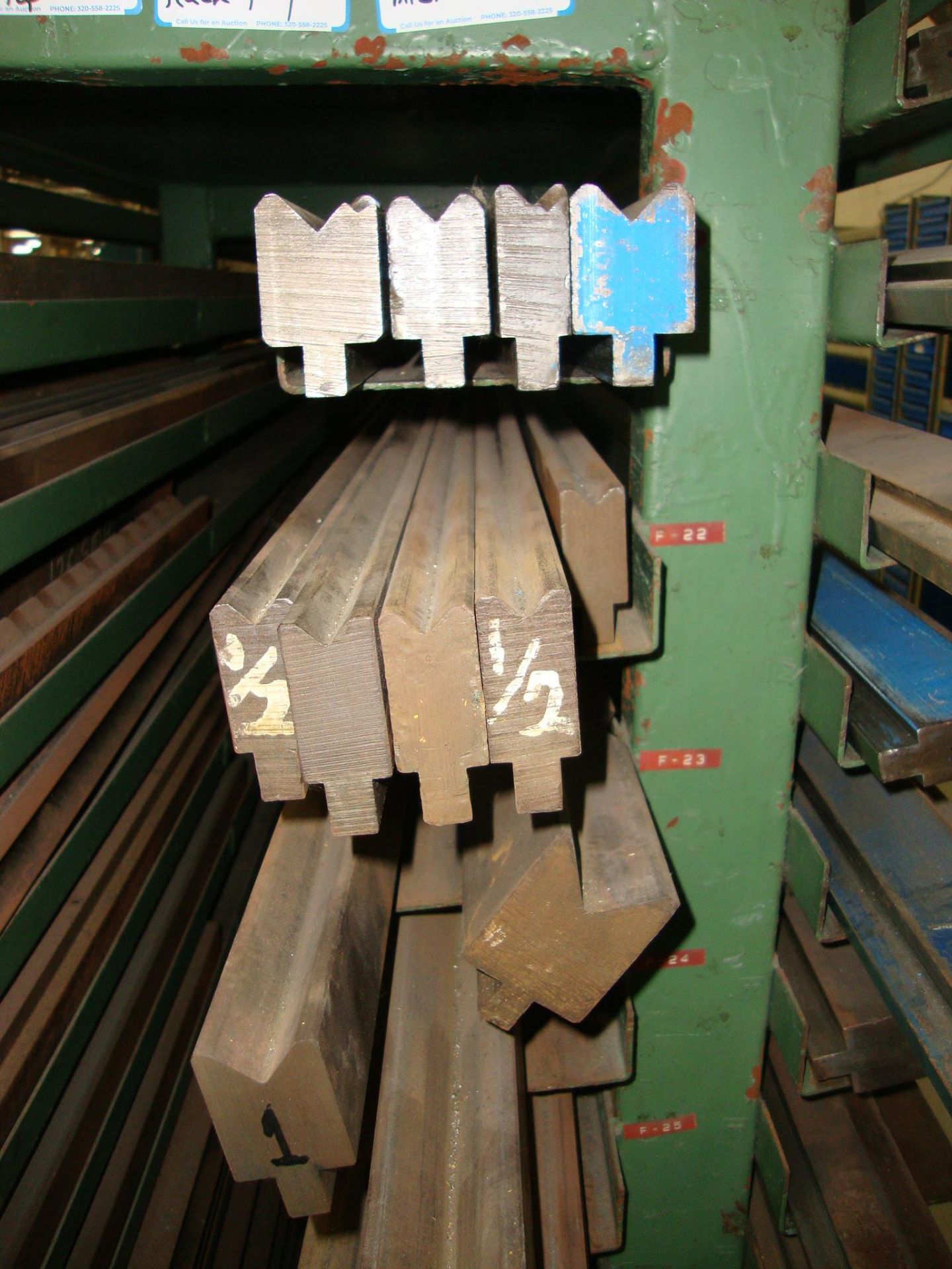 Lot of approx. 47 Assorted Press Brake Dies, up to 84" long Note-Rack NOT Included - Image 3 of 14