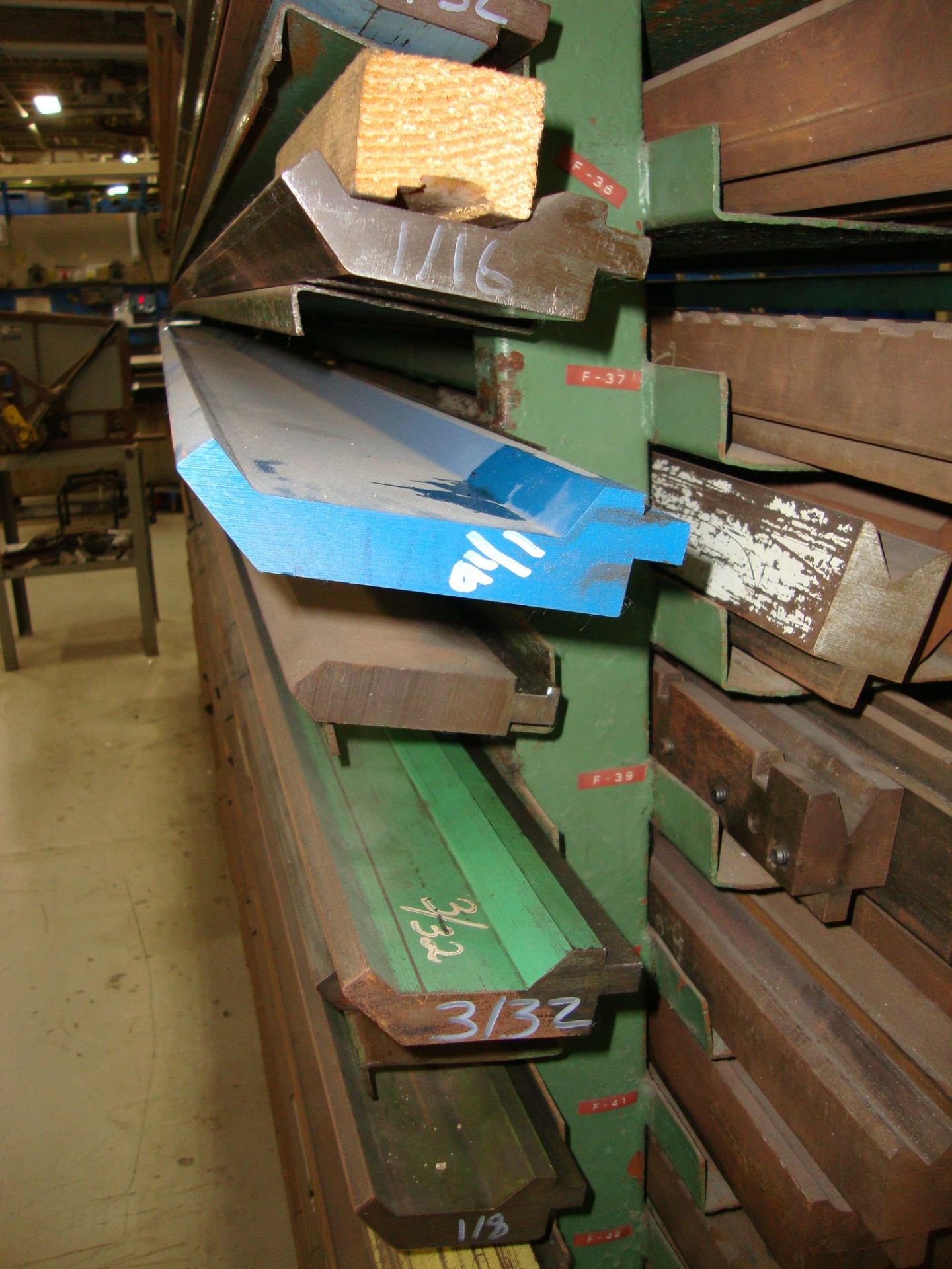 Lot of approx. 248 Assorted Press Brake Dies, up to 68" long Note-Rack NOT Included - Image 7 of 16