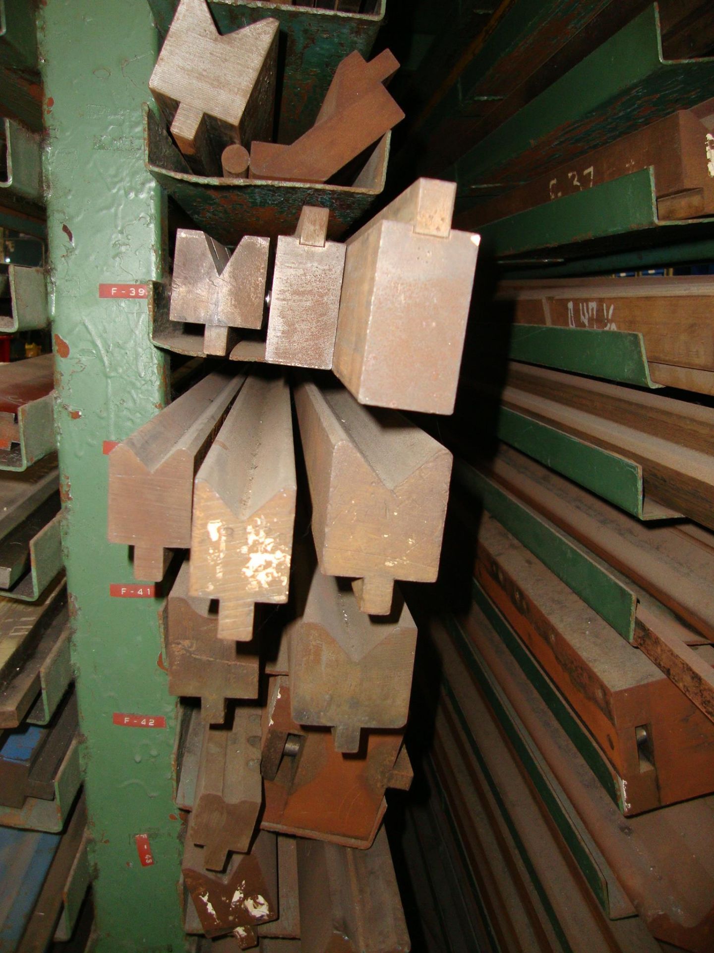 Lot of approx. 55 Assorted Press Brake Dies, up to 144" long Note-Rack NOT Included - Image 7 of 18