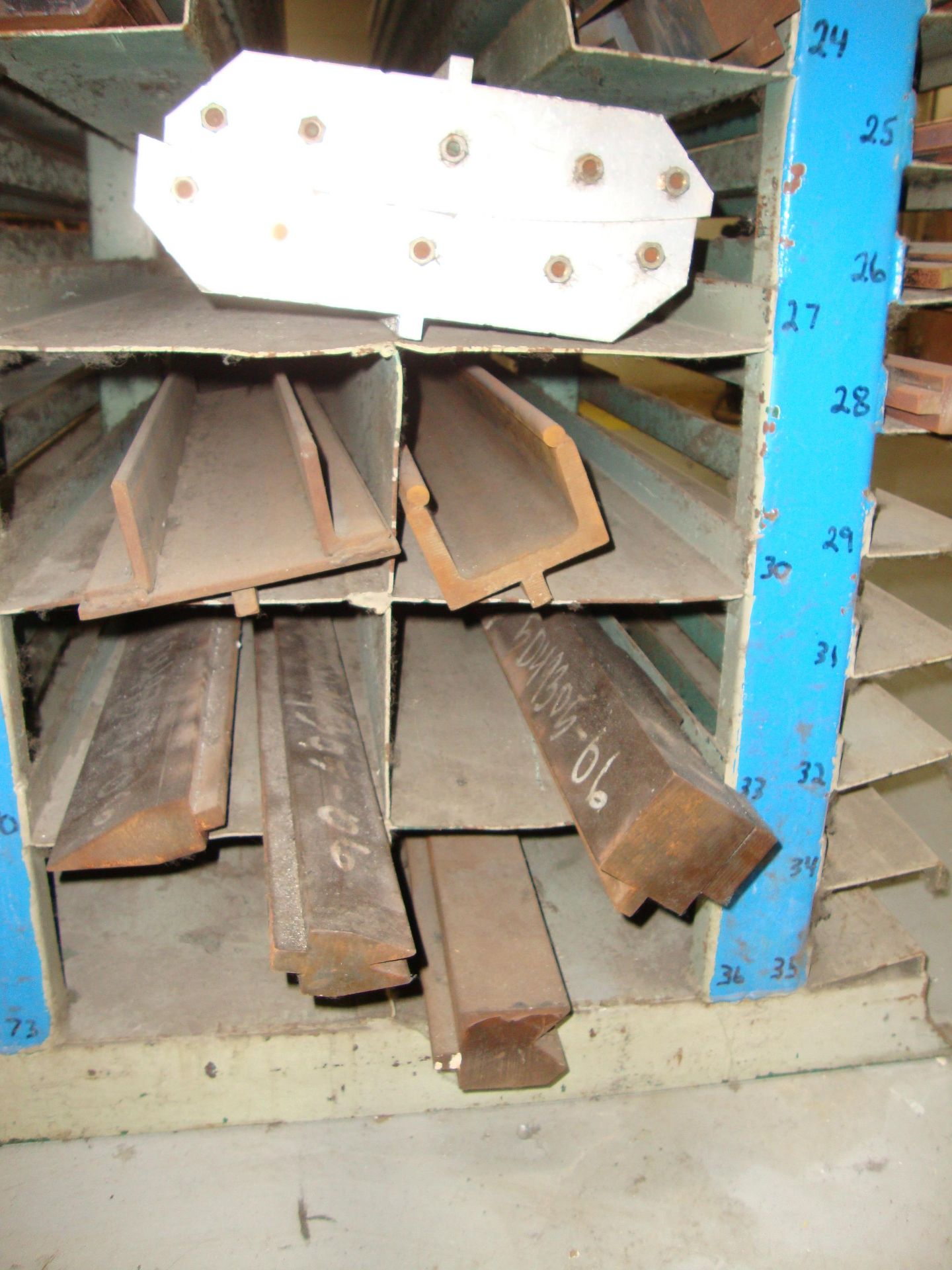 Lot of approx. 90 Assorted Press Brake Dies, up to 59" long Note-Rack NOT Included - Image 16 of 17