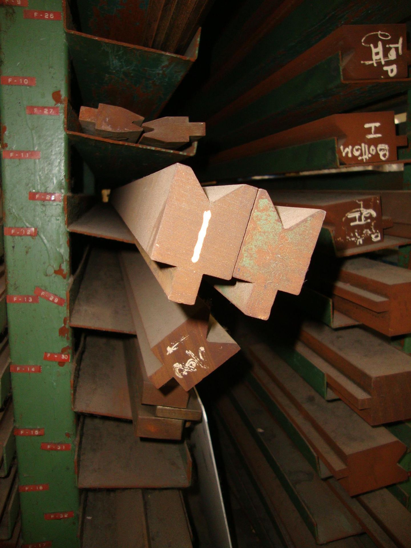 Lot of approx. 47 Assorted Press Brake Dies, up to 84" long Note-Rack NOT Included - Image 12 of 14