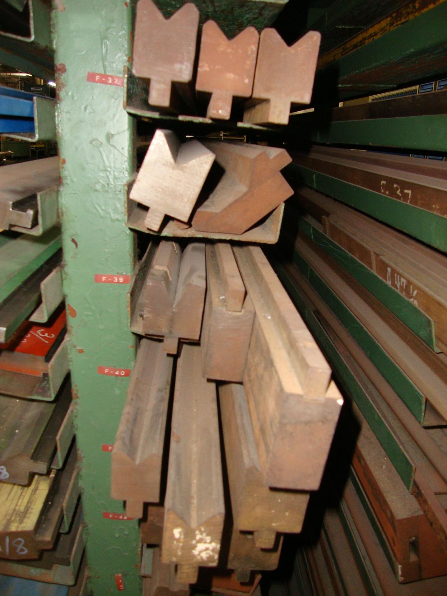 Lot of approx. 55 Assorted Press Brake Dies, up to 144" long Note-Rack NOT Included - Image 5 of 18