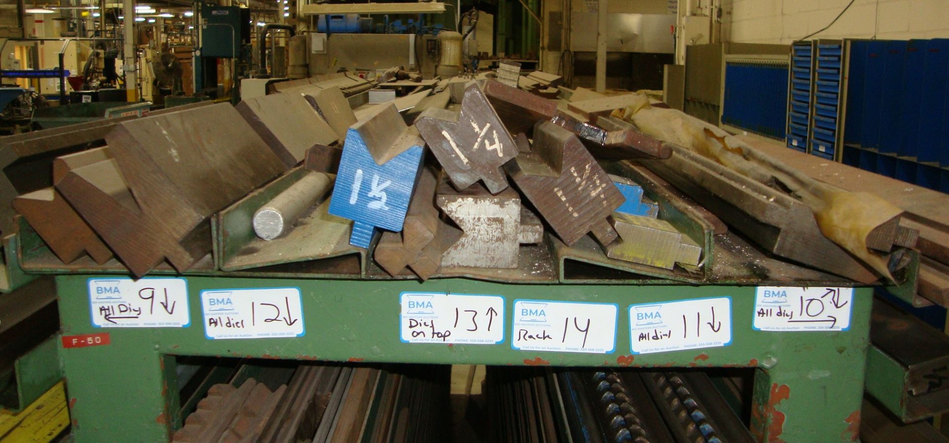 Lot of Assorted Press Brake Dies Note-Rack NOT Included - Image 2 of 7