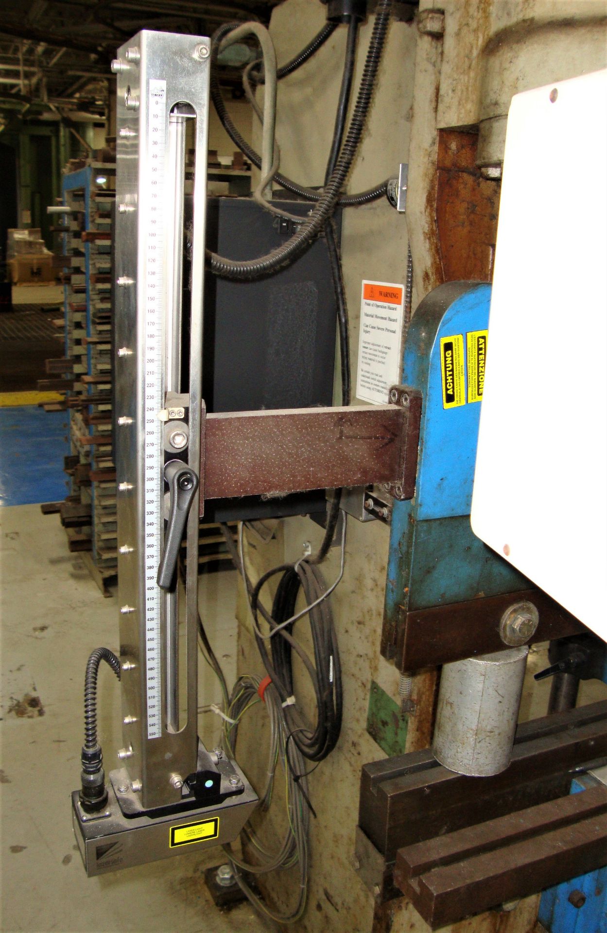 Pacific 55 Ton 6' Press Brake, Model # J55-6, Serial # 8806, Lazer Safety System by Lazer Safe, Hurc - Image 9 of 15