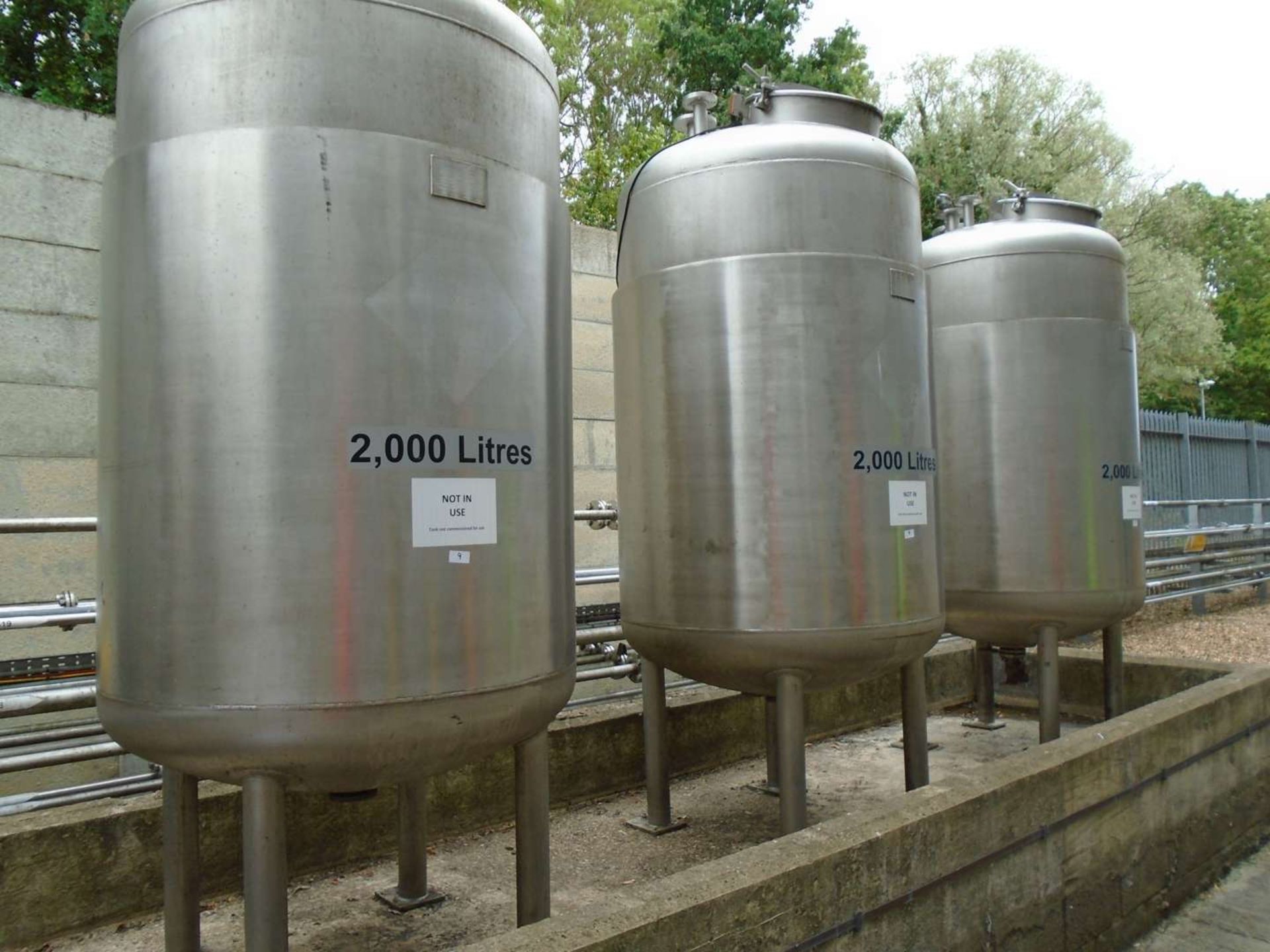 Used Fairfield Dalton (appx 1,900 litre) stainless steel vertical jacketed vessel. - Image 2 of 4