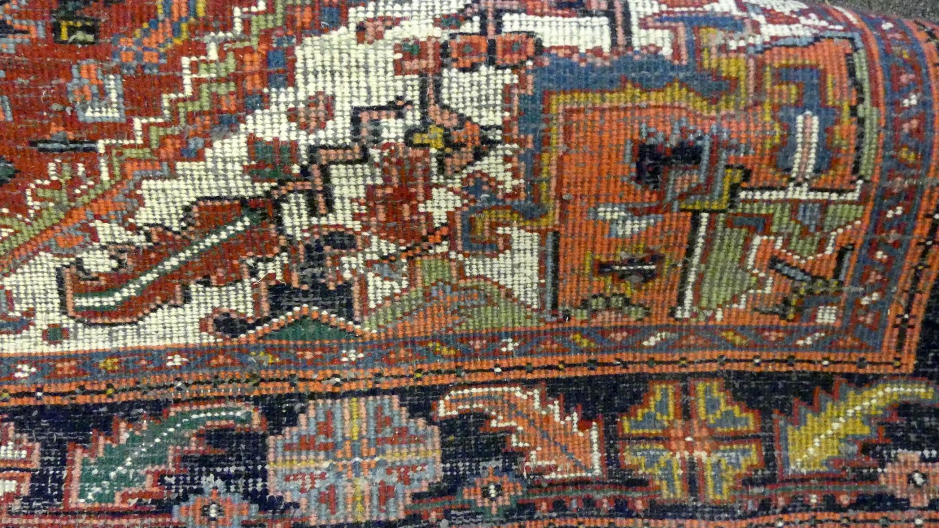 Teppich, indischer Heriz, Rot-braun, ca. 175 x 235 cm - Image 4 of 4