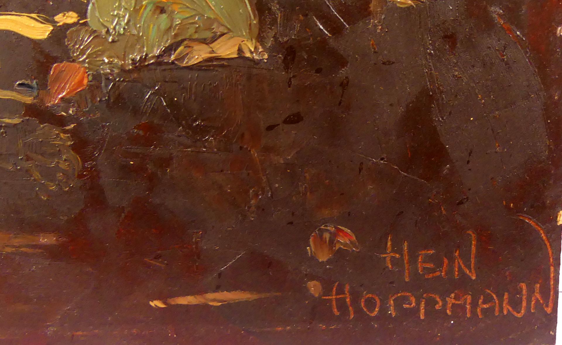 HEIN HOPPMANN (1901-1982), "Personen", Öl/Hartfaserplatte, - Image 2 of 3