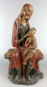 Madonna mit Kind, Gibs?, wohl 18. Jhdt., H. ca. 58 cm