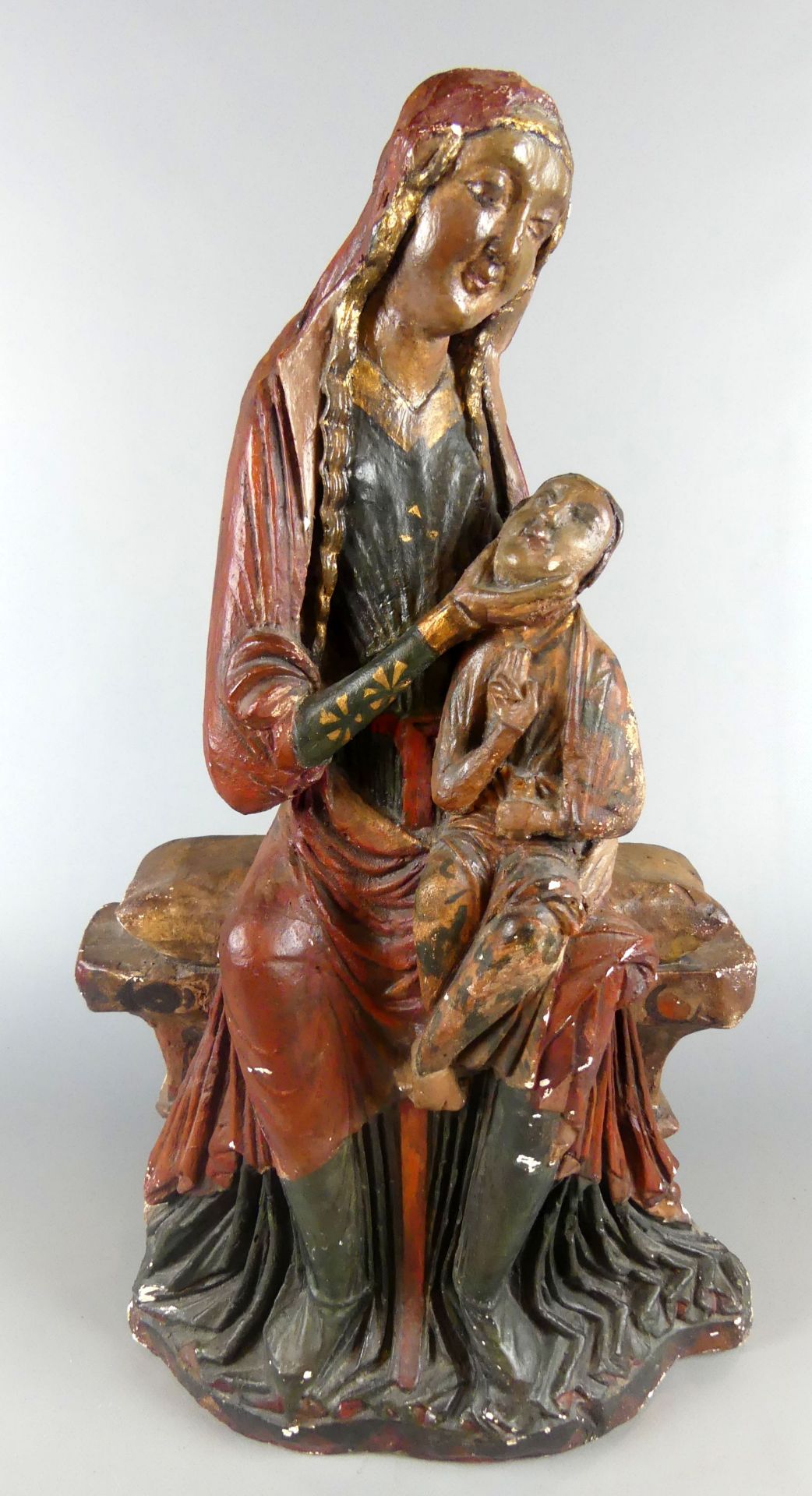 Madonna mit Kind, Gibs?, wohl 18. Jhdt., H. ca. 58 cm