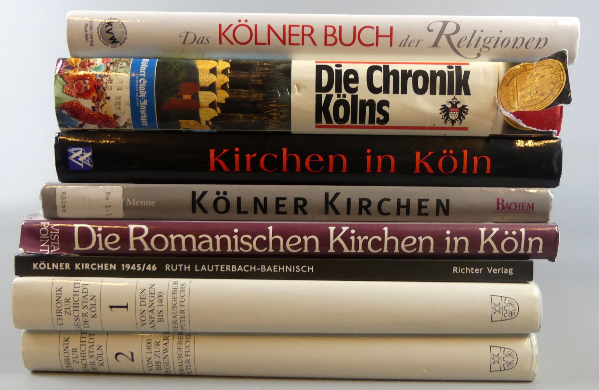 Konvolut Bücher, "Kölner Kirchen", "Chroniken Kölns", "Romanische Kirchen", - Bild 2 aus 2