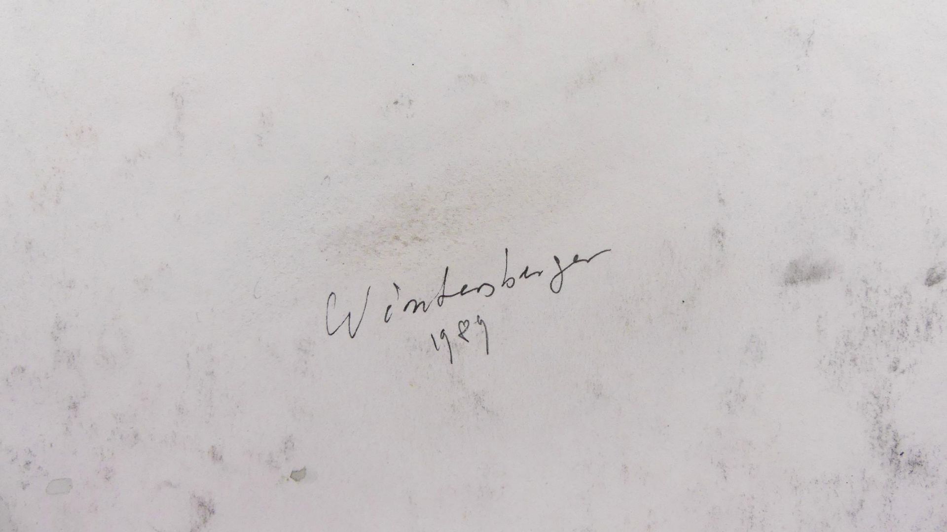 WINTERSBERGER, "Schilf", Aquarell, u.re.sig, dat. 1989, - Bild 3 aus 3