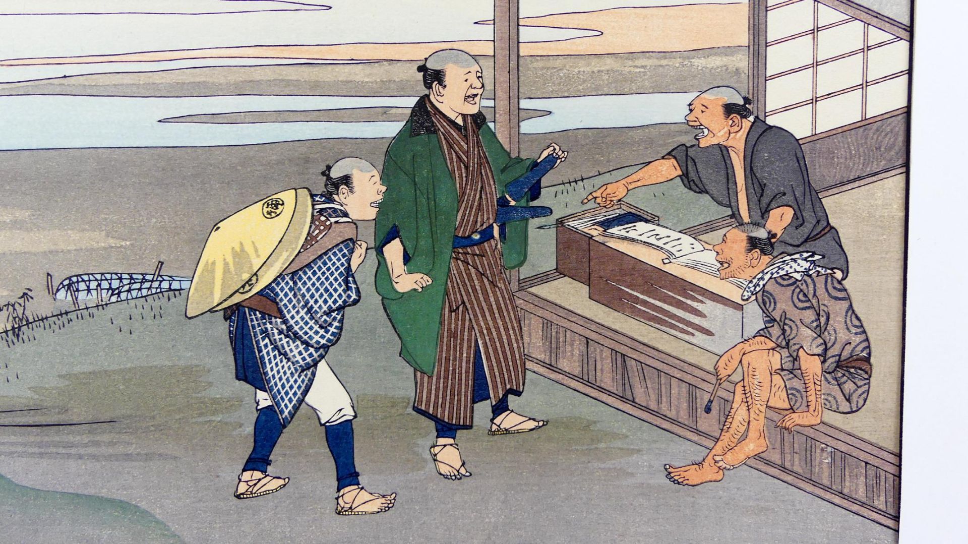 Ukiyo-e, FUJIKAWA TAMENOBU (1890-1910), "Einer der Helden als Samurai", - Bild 2 aus 3