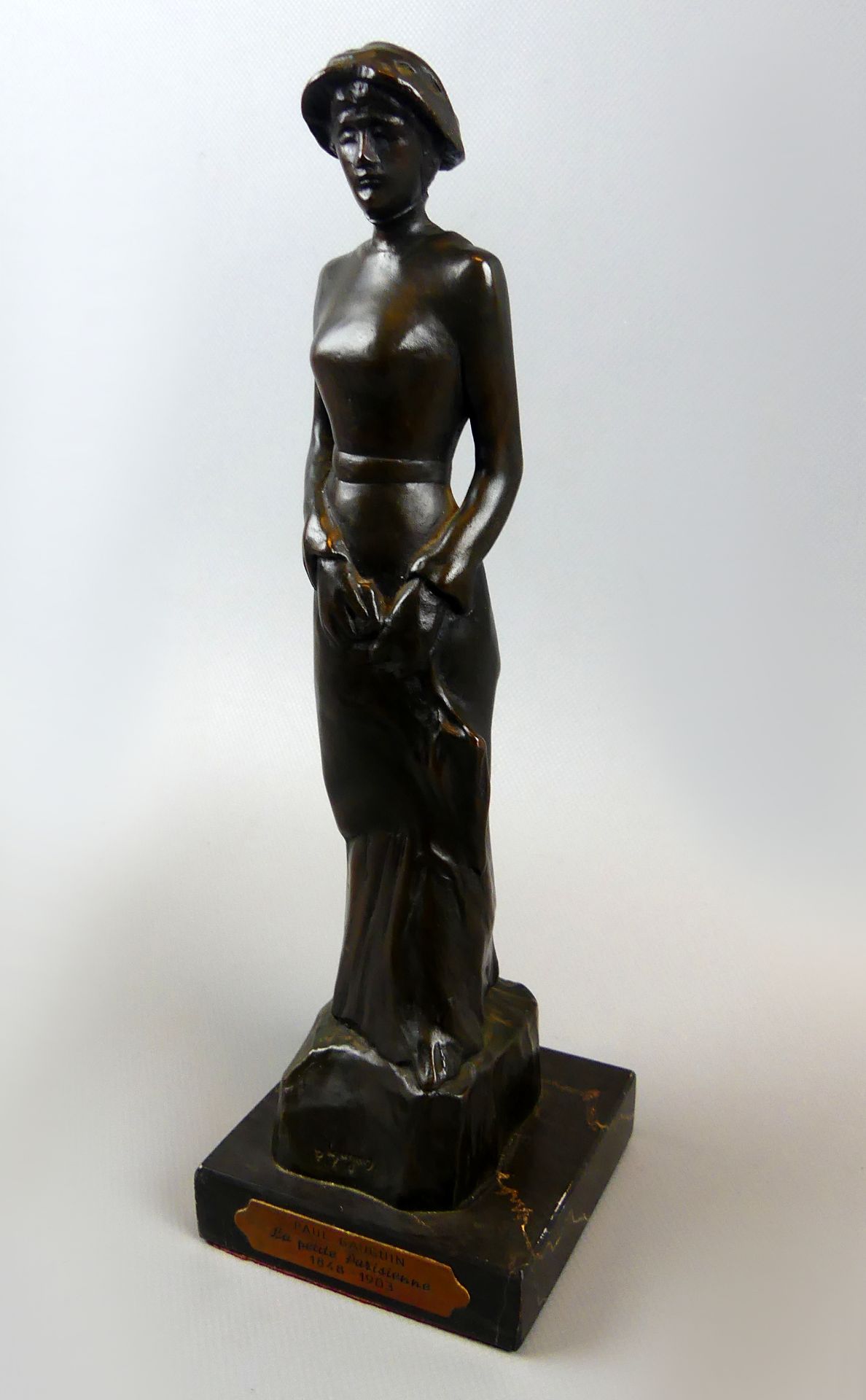 PAUL GAUGIN (1848-1903), "La Petite Parisienne", Bronze,