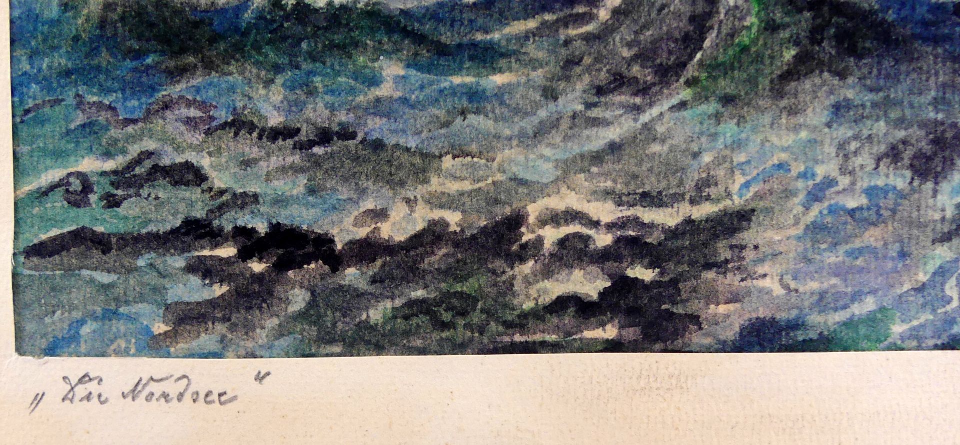 "Die Nordsee", Aquarell, u.re.sig. K. Hagemeister, u.li. betitelt, ca. 22 x 19 cm, - Bild 3 aus 3